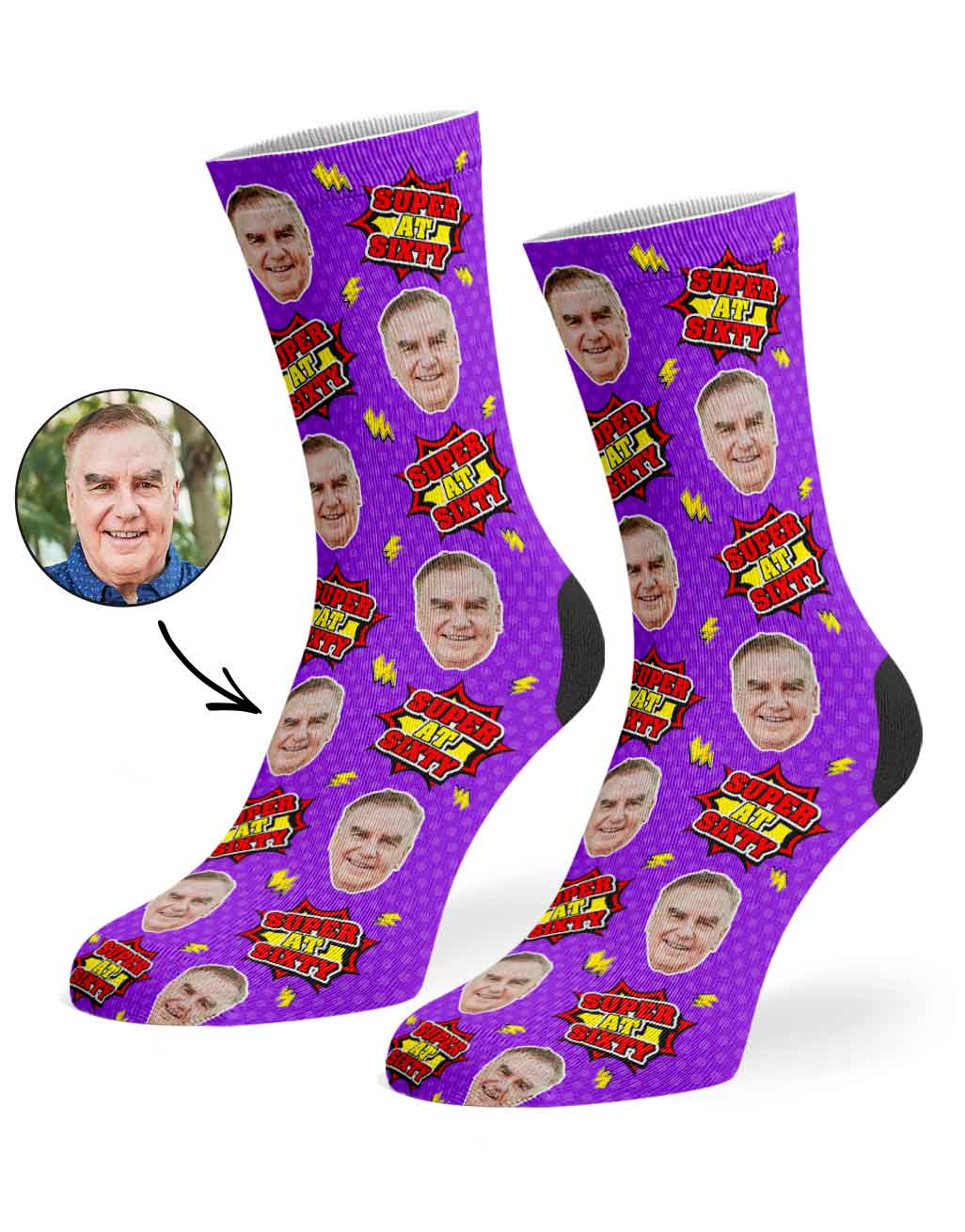 Super At Sixty Socks