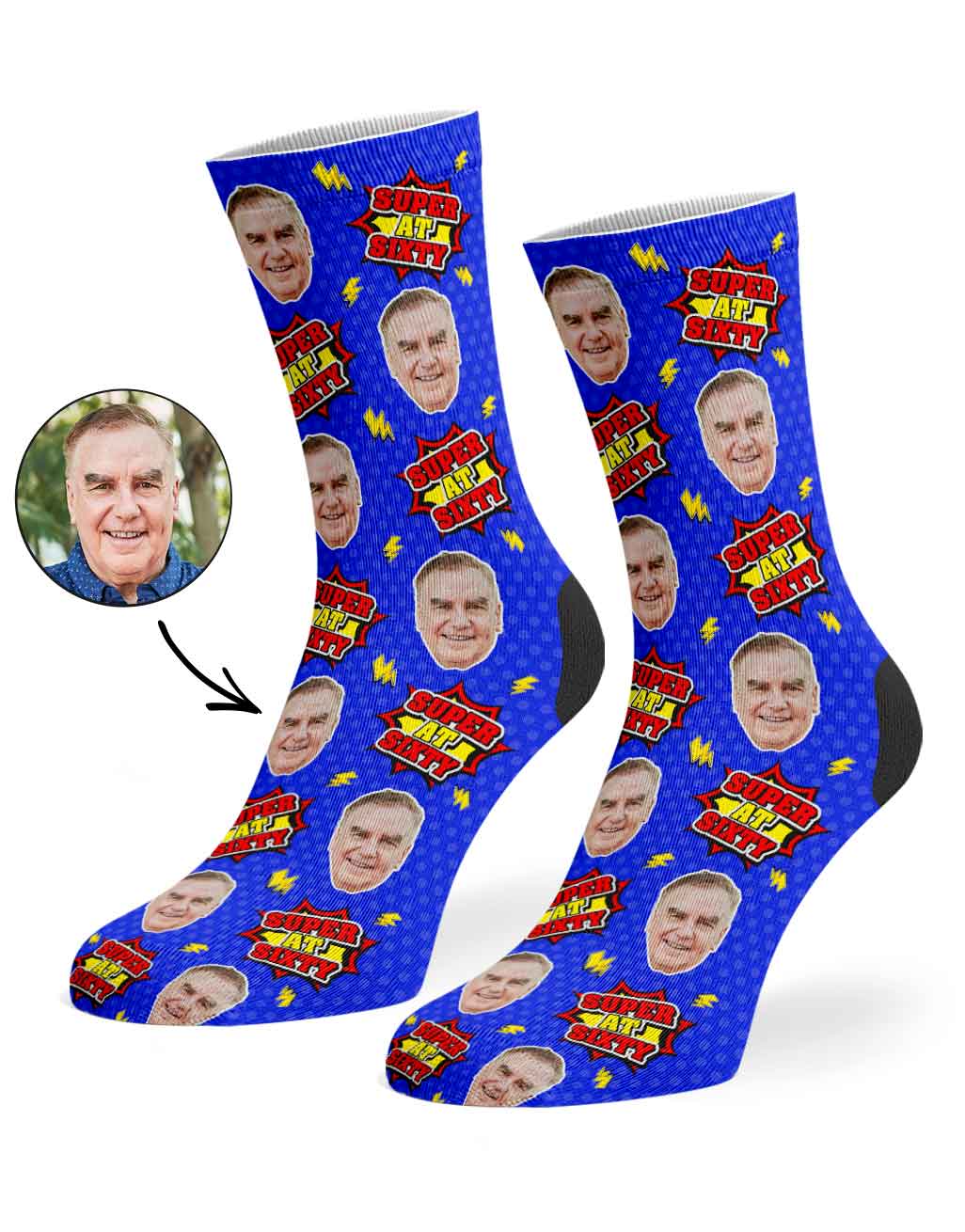 Super At Sixty Socks