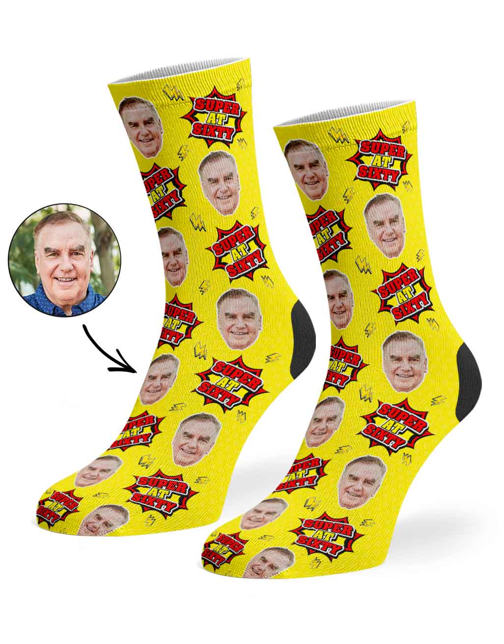 Super At Sixty Socks
