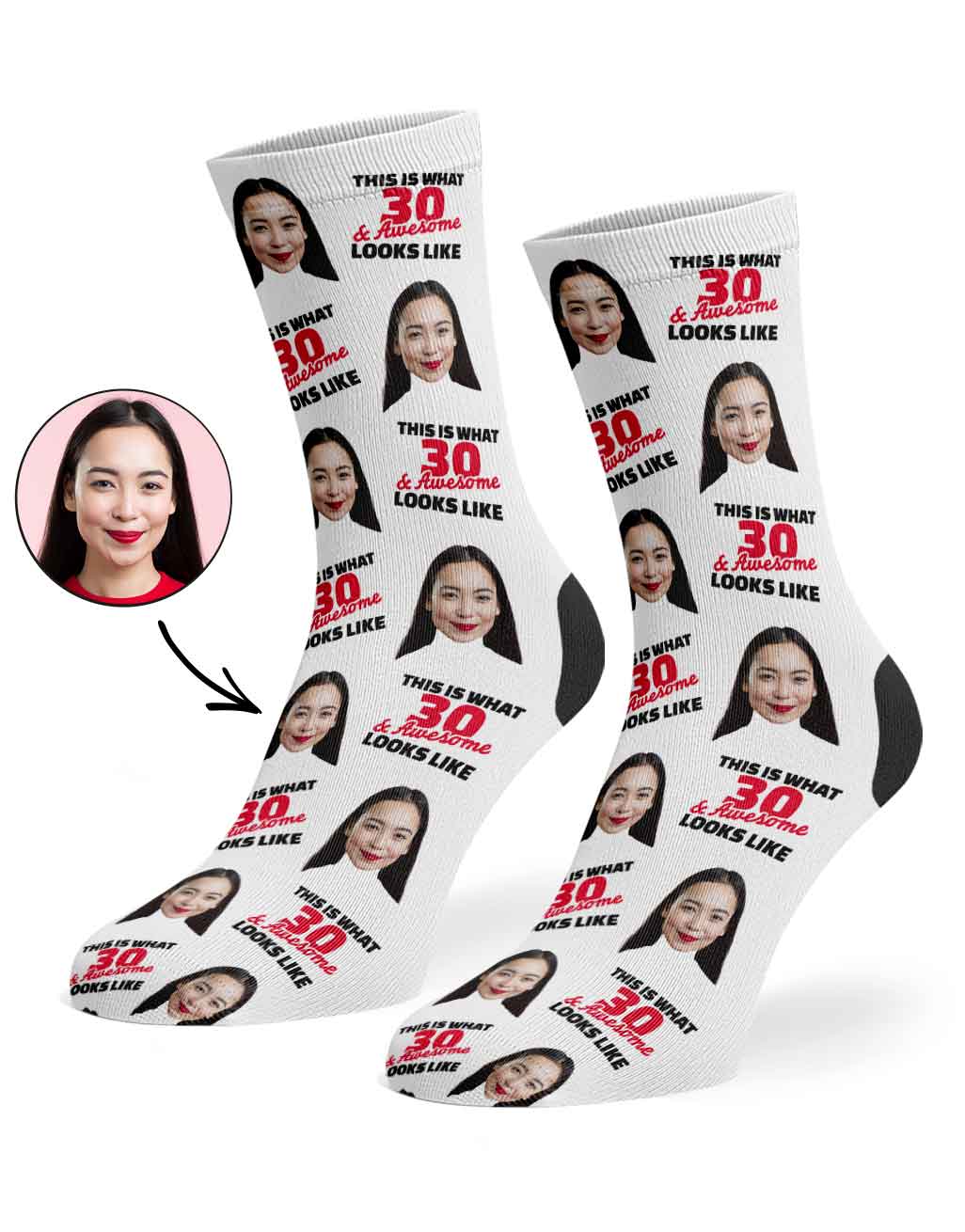 This Is What 30 & Awesome Looks Like Socks