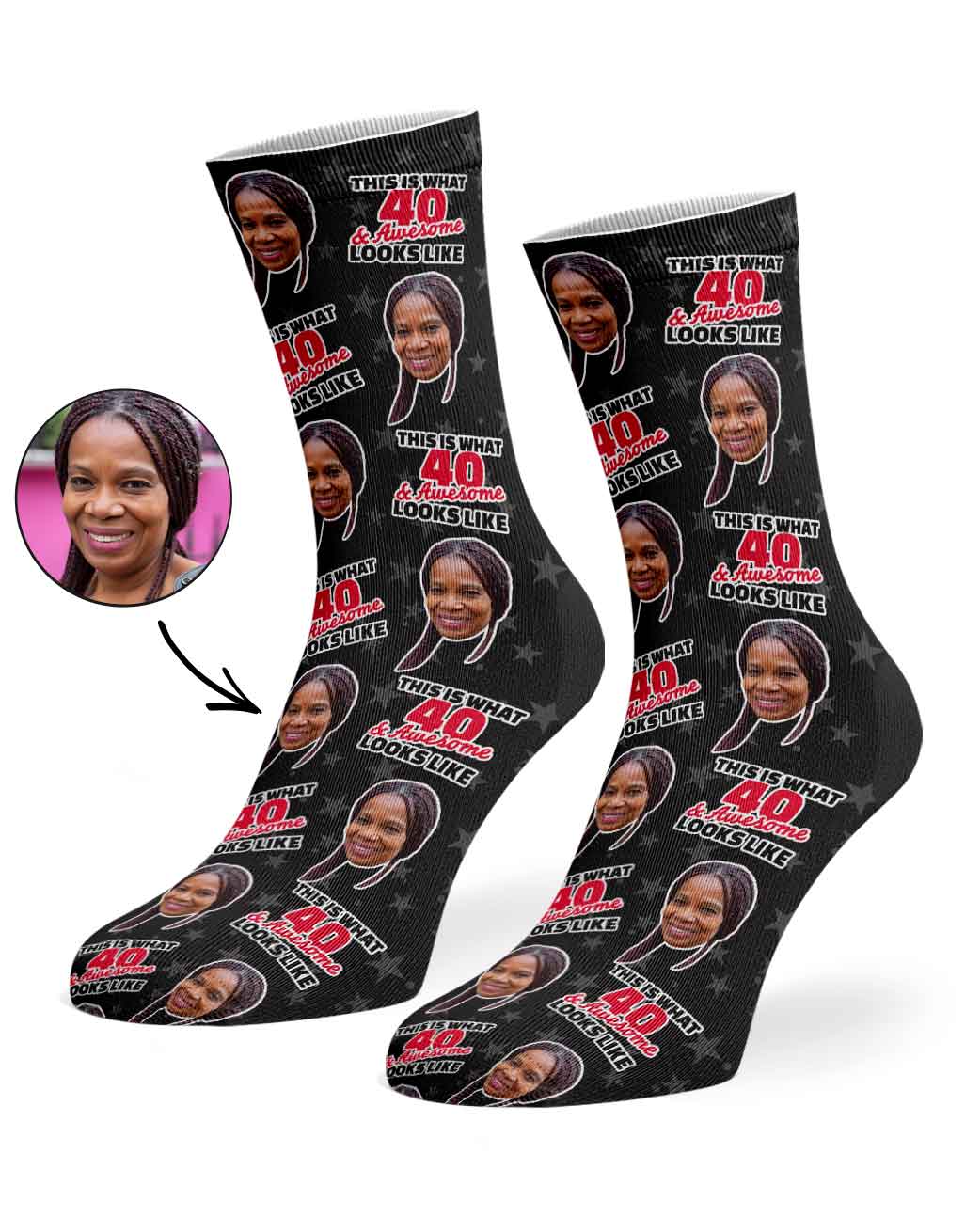 This Is What 40 & Awesome Looks Like Socks