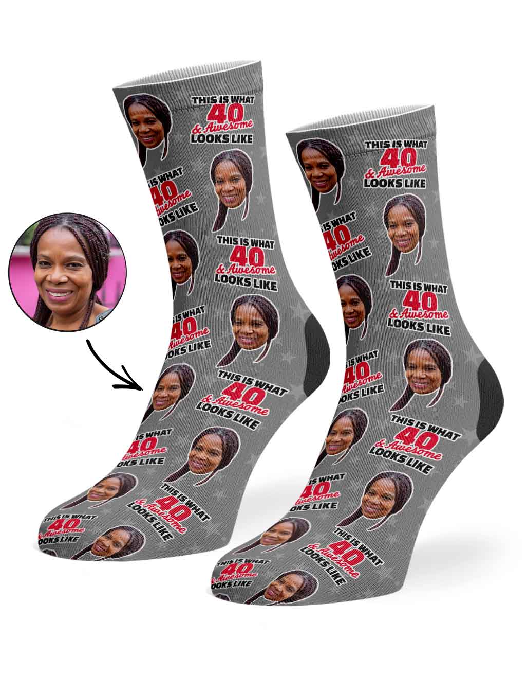 This Is What 40 & Awesome Looks Like Socks