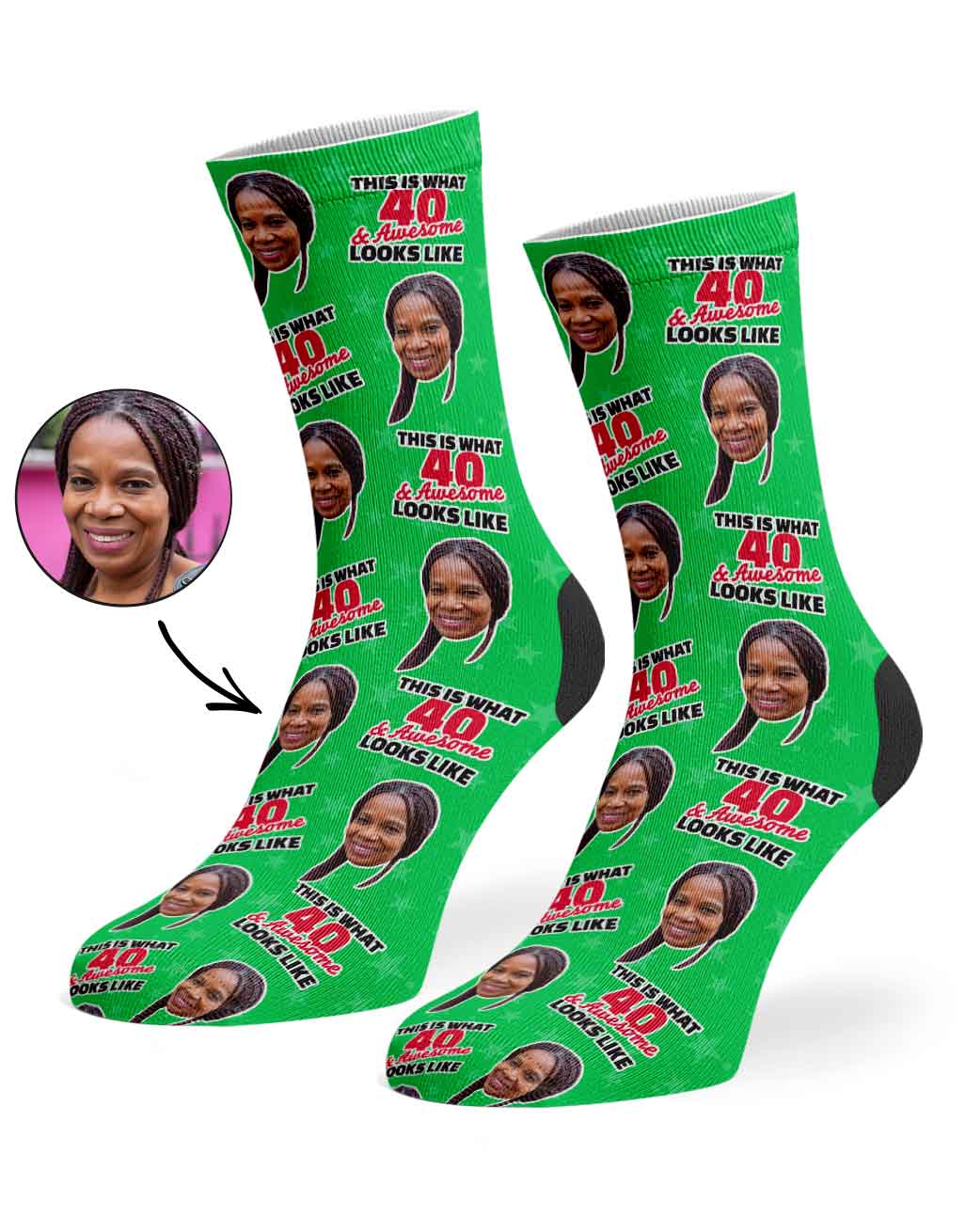 This Is What 40 & Awesome Looks Like Socks