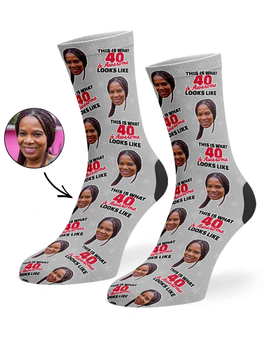 This Is What 40 & Awesome Looks Like Socks