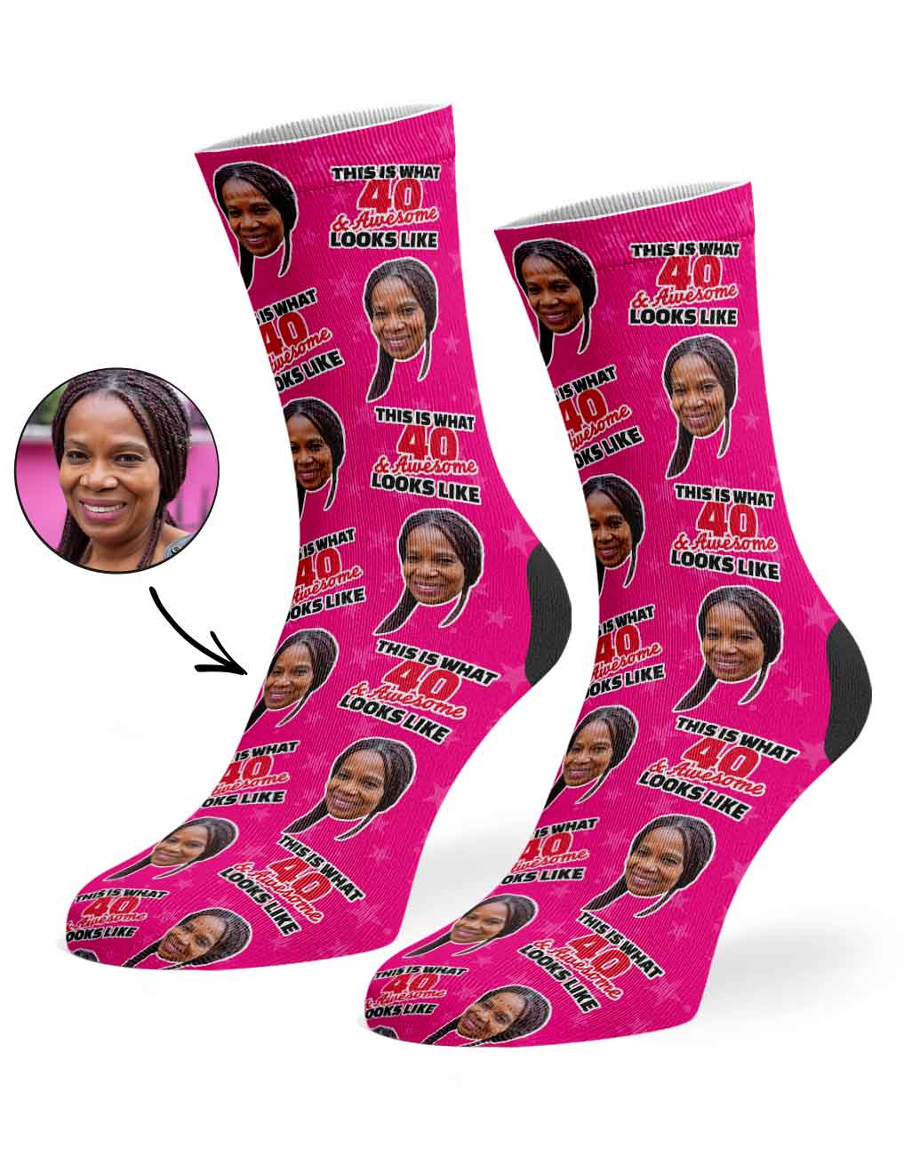 This Is What 40 & Awesome Looks Like Socks