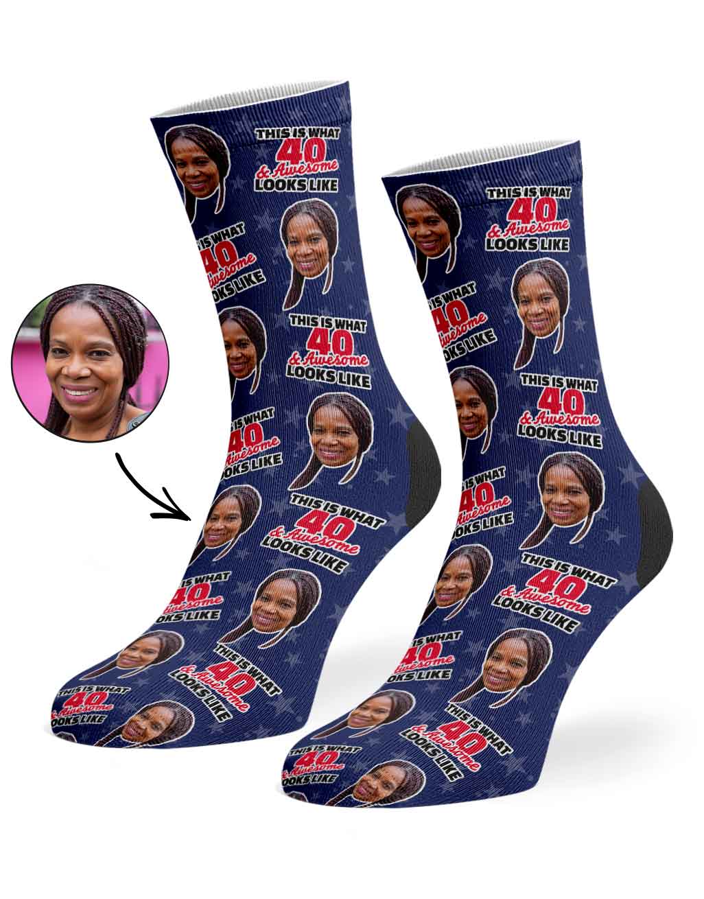 This Is What 40 & Awesome Looks Like Socks
