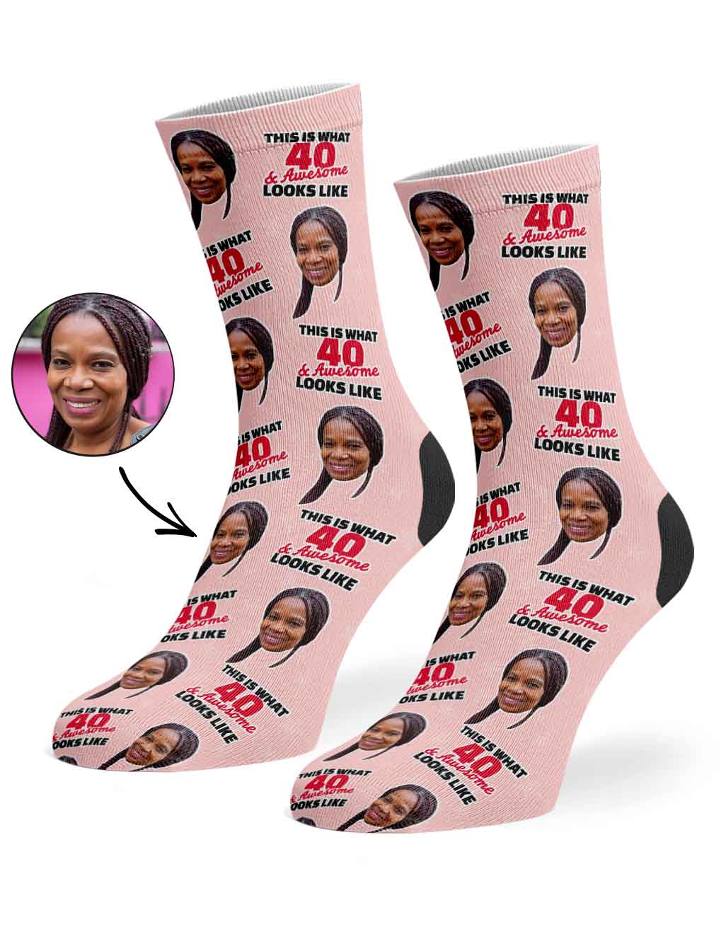 This Is What 40 & Awesome Looks Like Socks