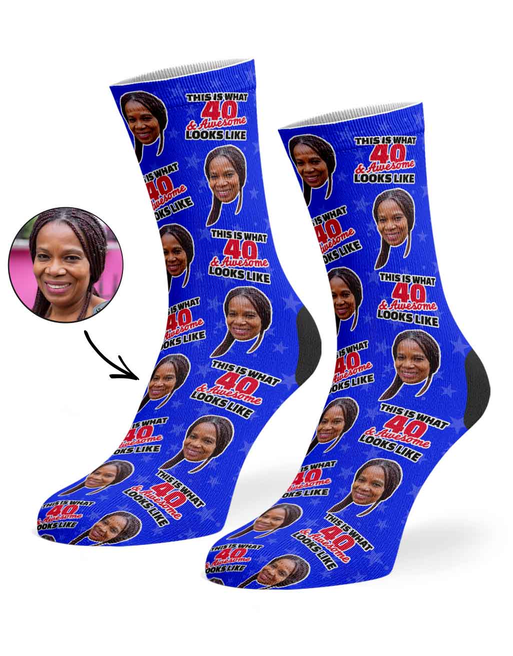 This Is What 40 & Awesome Looks Like Socks