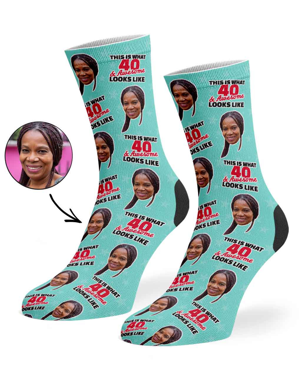 This Is What 40 & Awesome Looks Like Socks