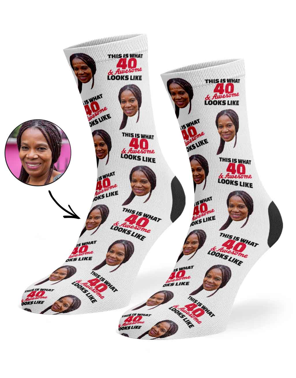 This Is What 40 & Awesome Looks Like Socks