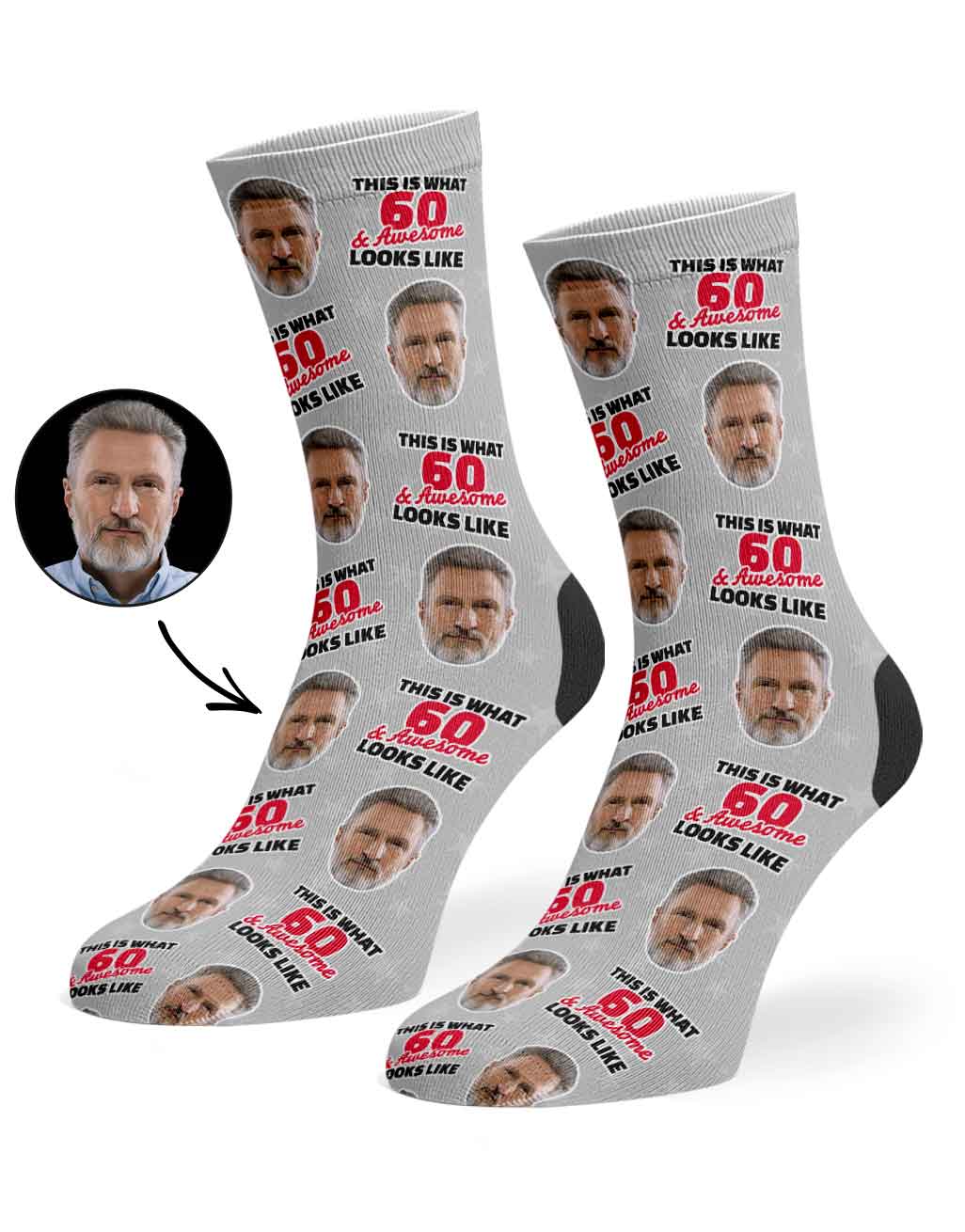 This Is What 60 & Awesome Looks Like Socks
