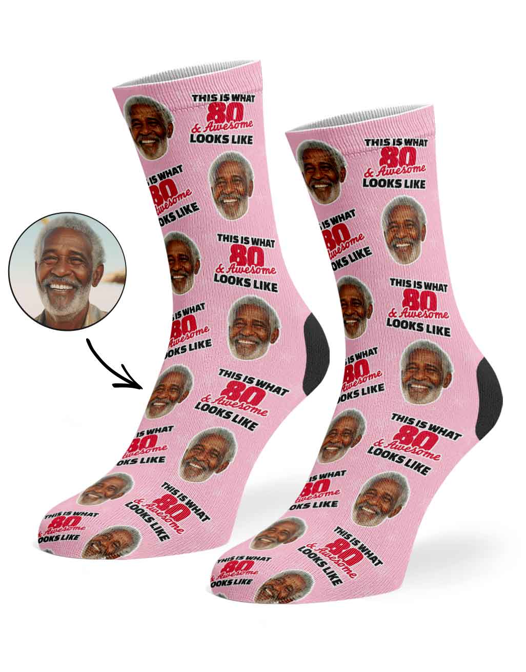 This Is What 80 & Awesome Looks Like Socks