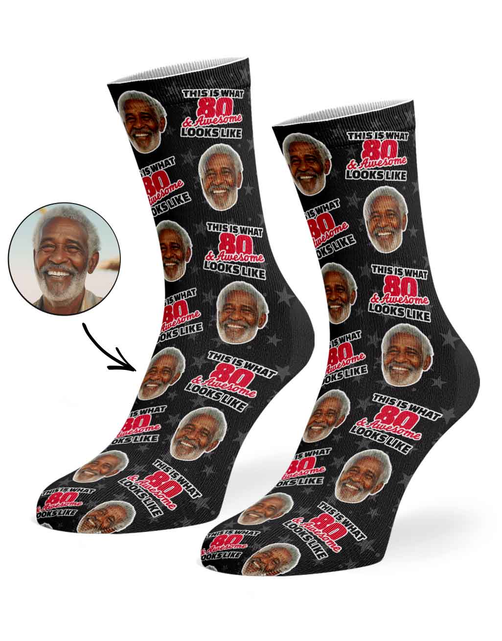 This Is What 80 & Awesome Looks Like Socks