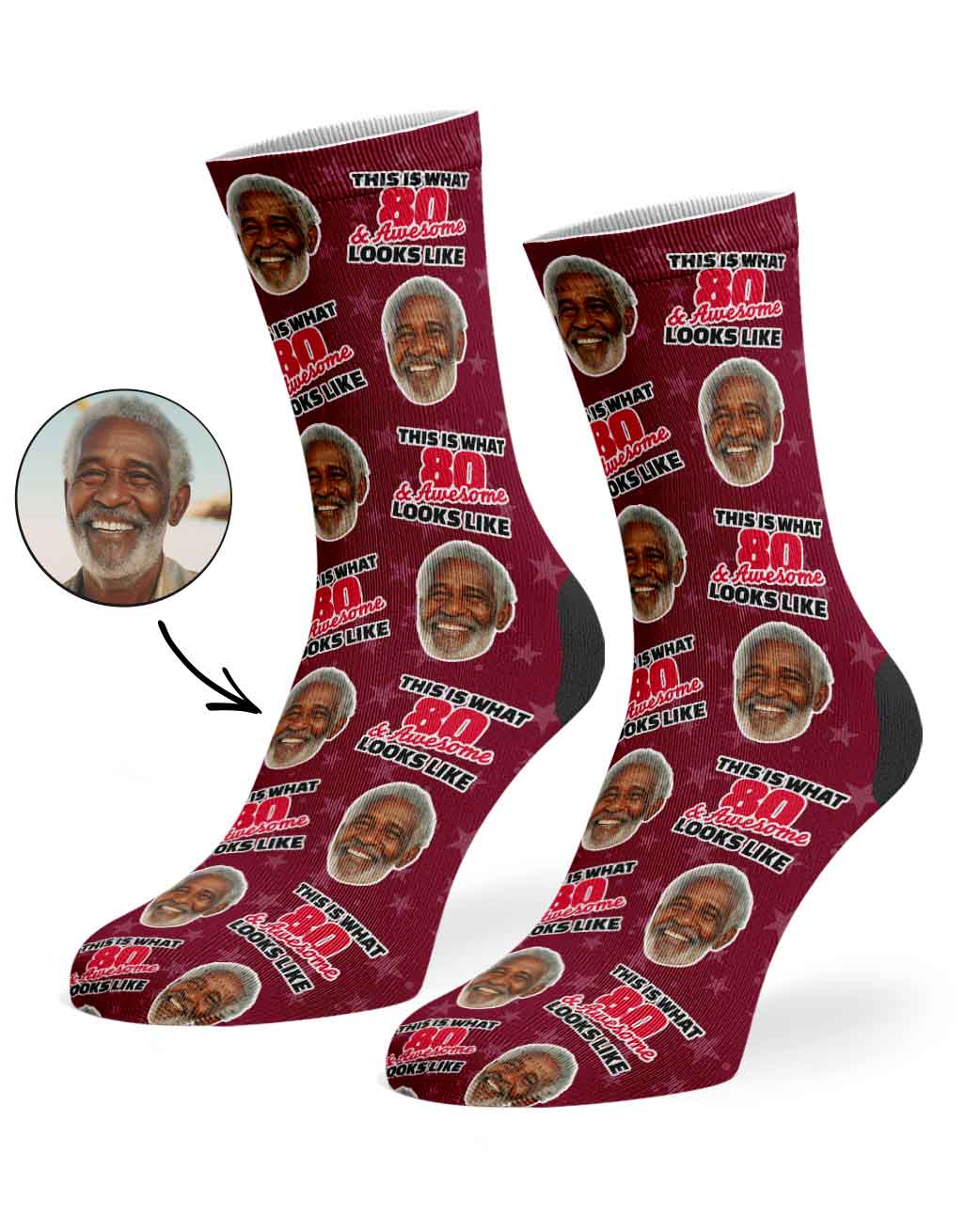 This Is What 80 & Awesome Looks Like Socks