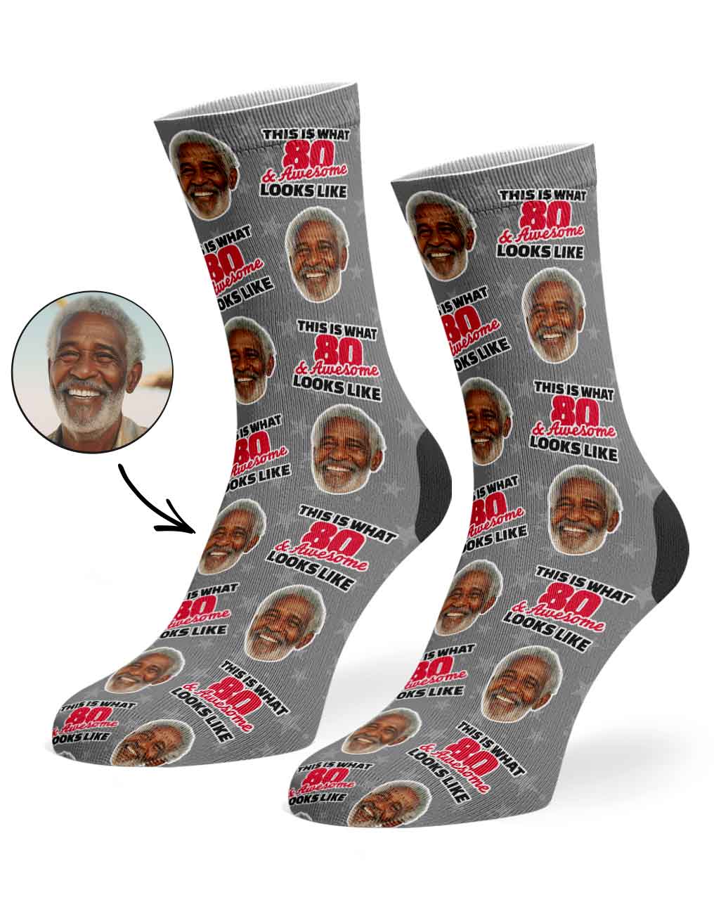 This Is What 80 & Awesome Looks Like Socks