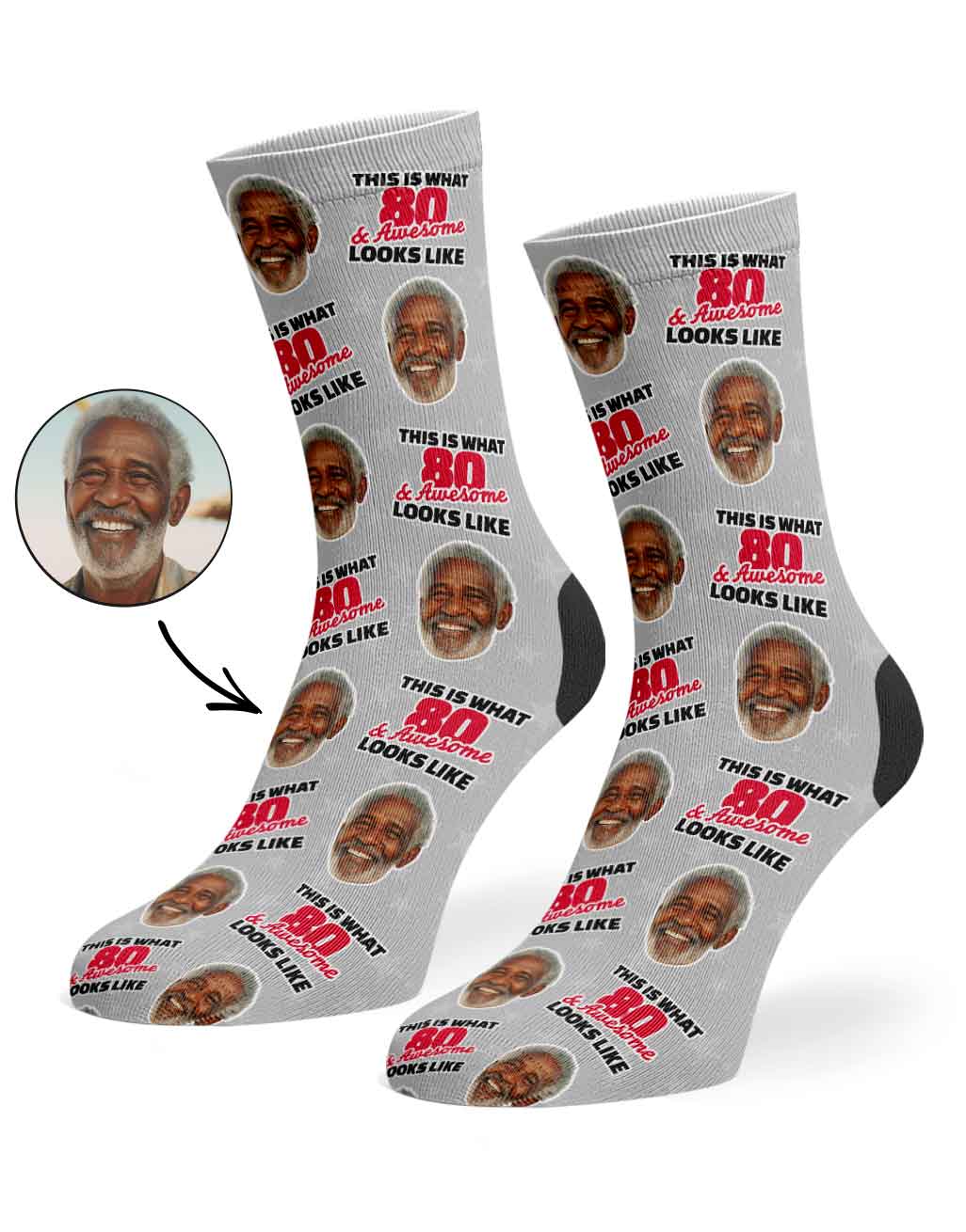 This Is What 80 & Awesome Looks Like Socks