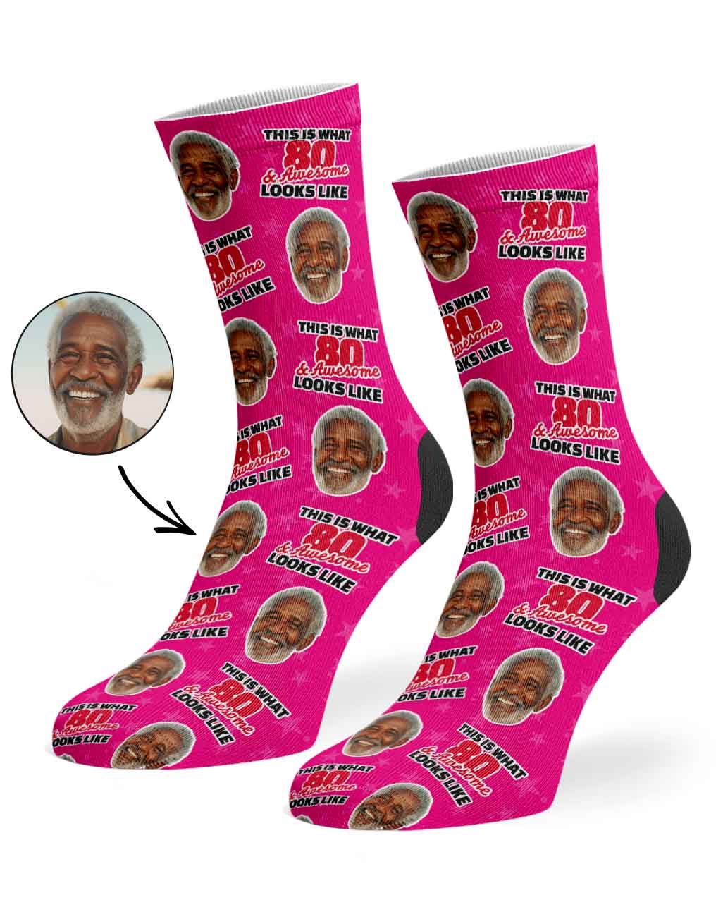 This Is What 80 & Awesome Looks Like Socks
