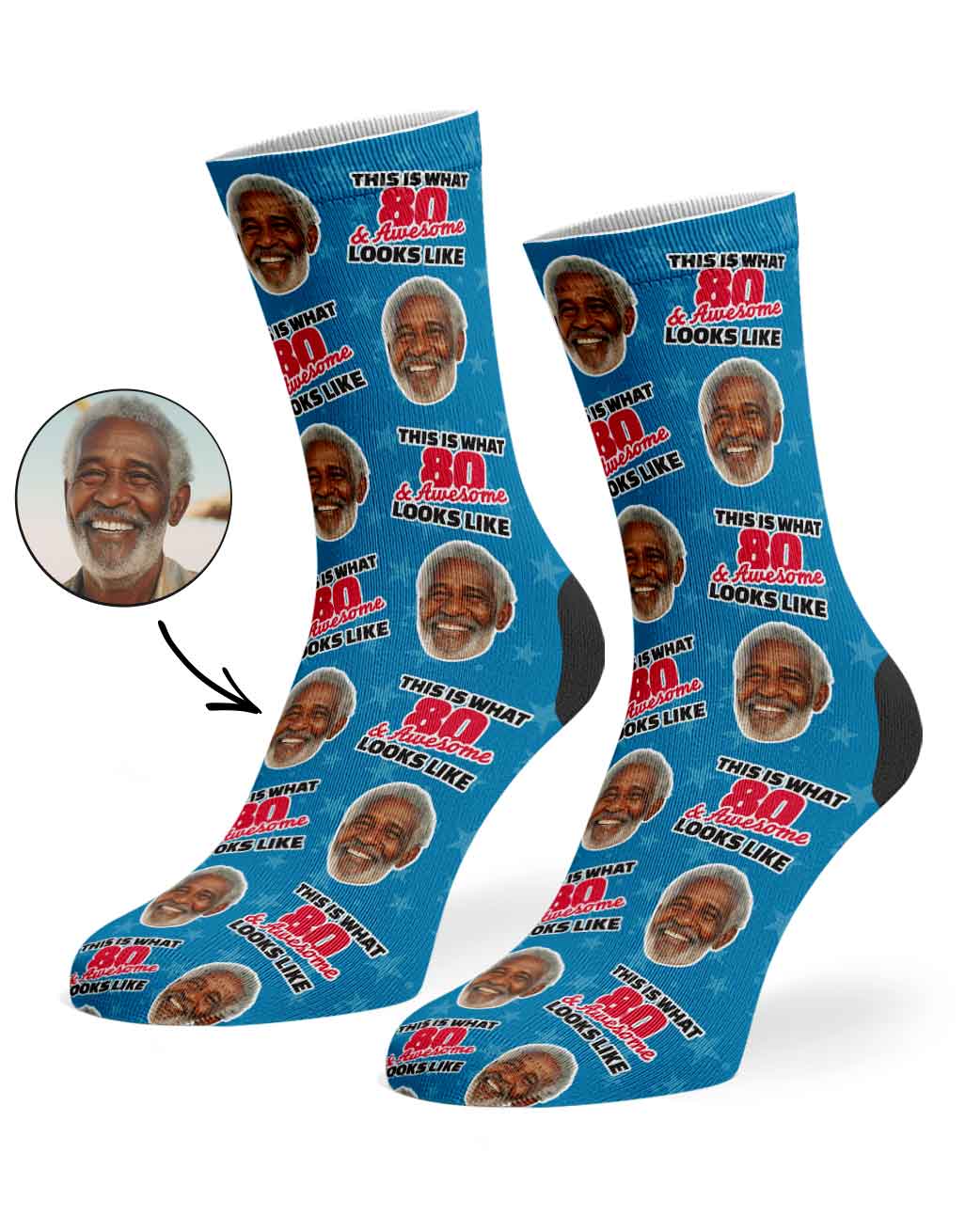 This Is What 80 & Awesome Looks Like Socks