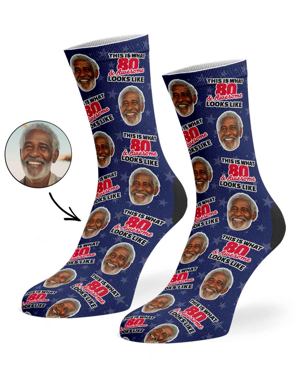This Is What 80 & Awesome Looks Like Socks