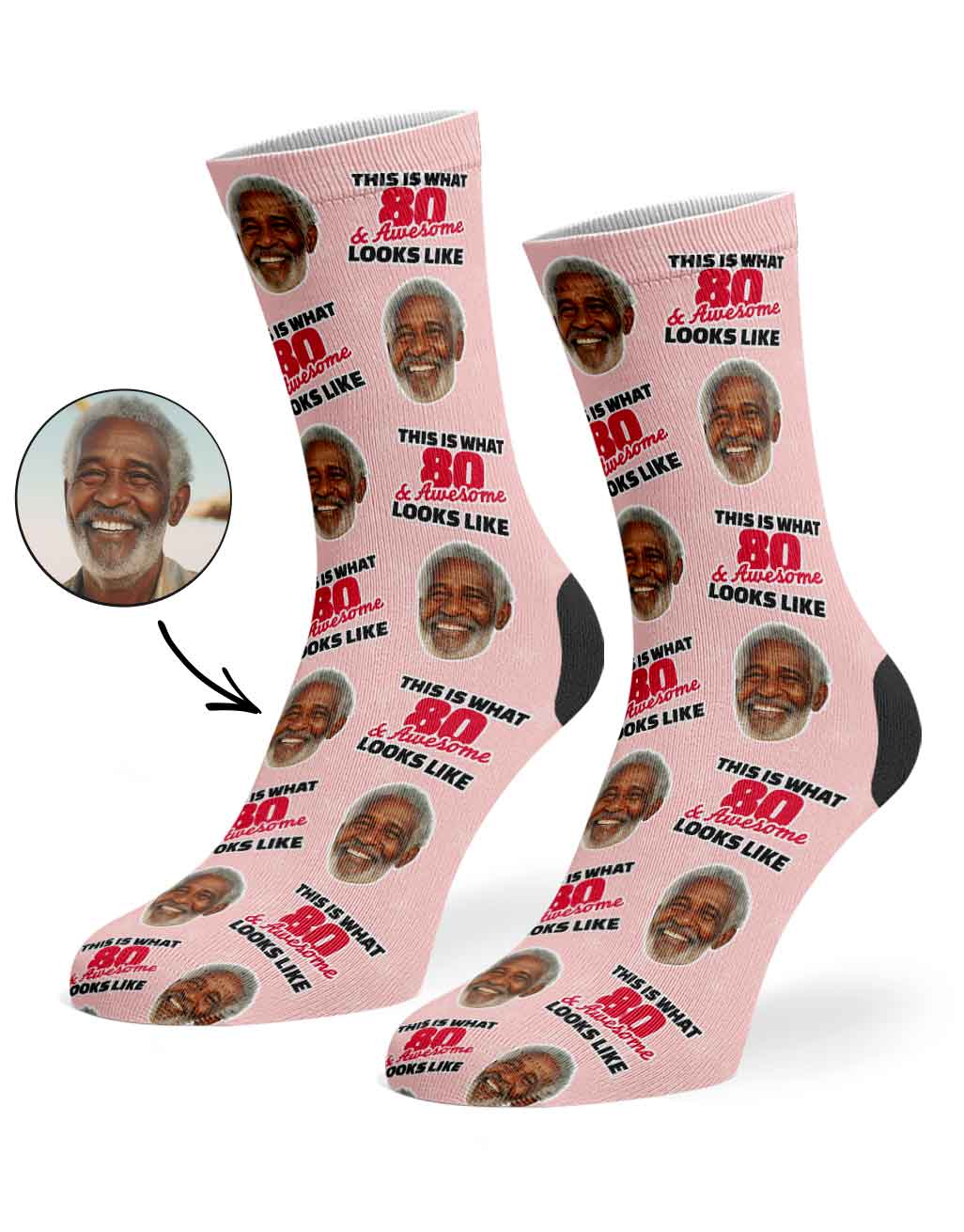 This Is What 80 & Awesome Looks Like Socks