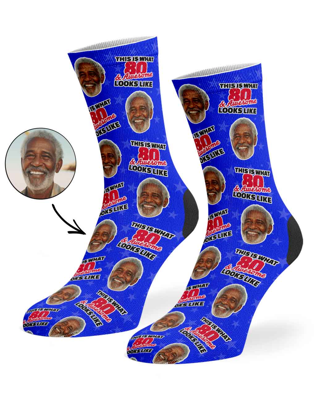 This Is What 80 & Awesome Looks Like Socks
