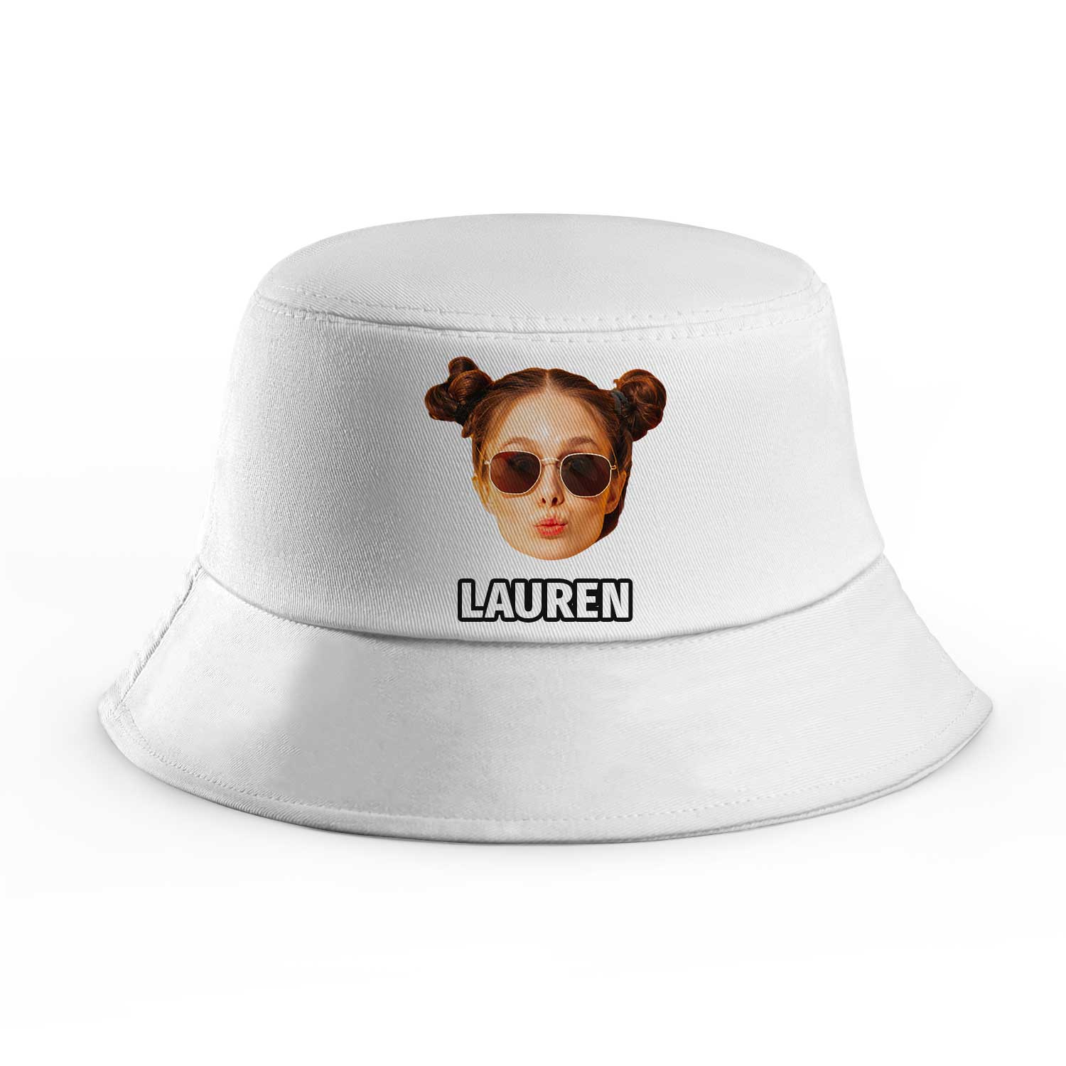 Single Face and Name Custom Bucket Hat