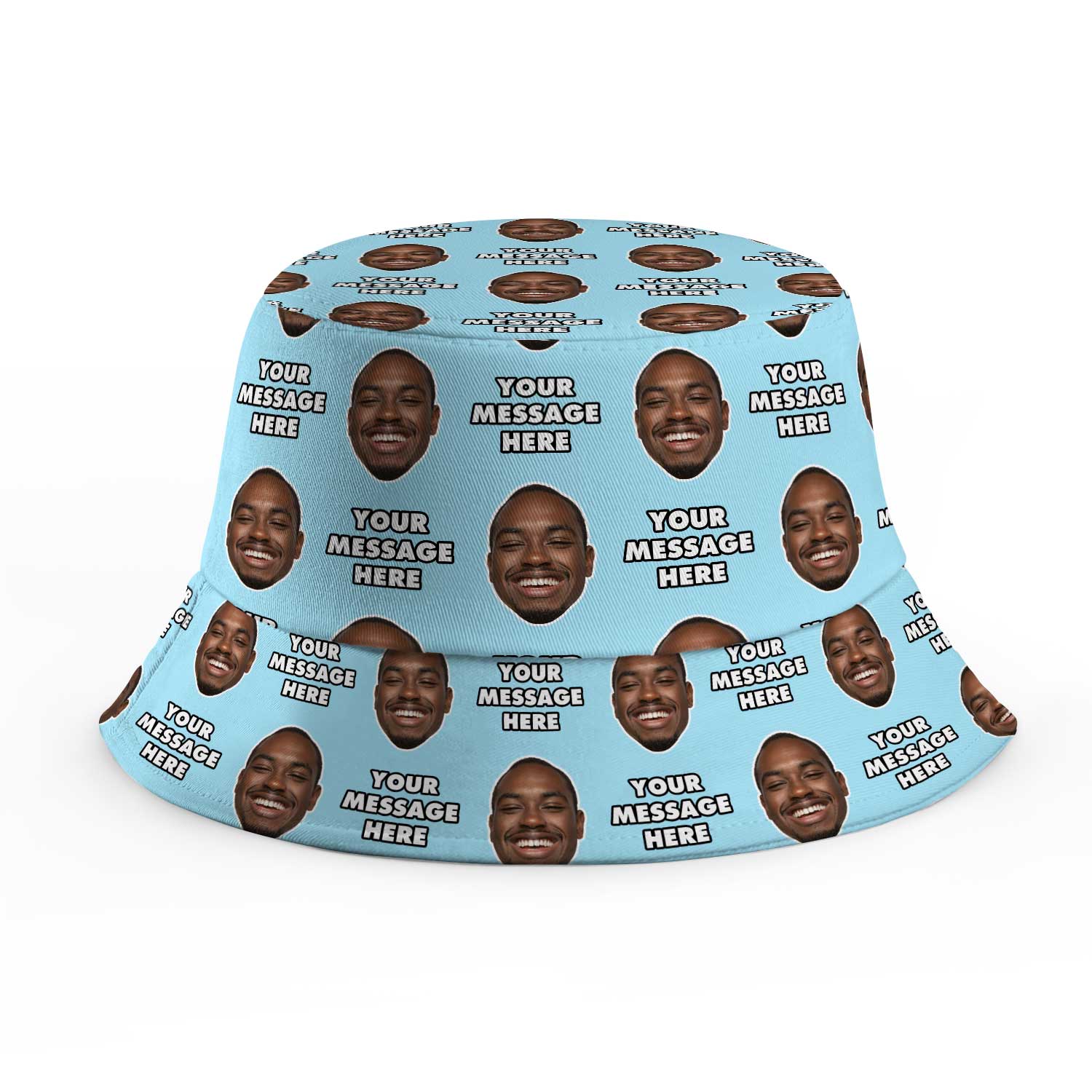 Your Face and Message Custom Bucket Hat
