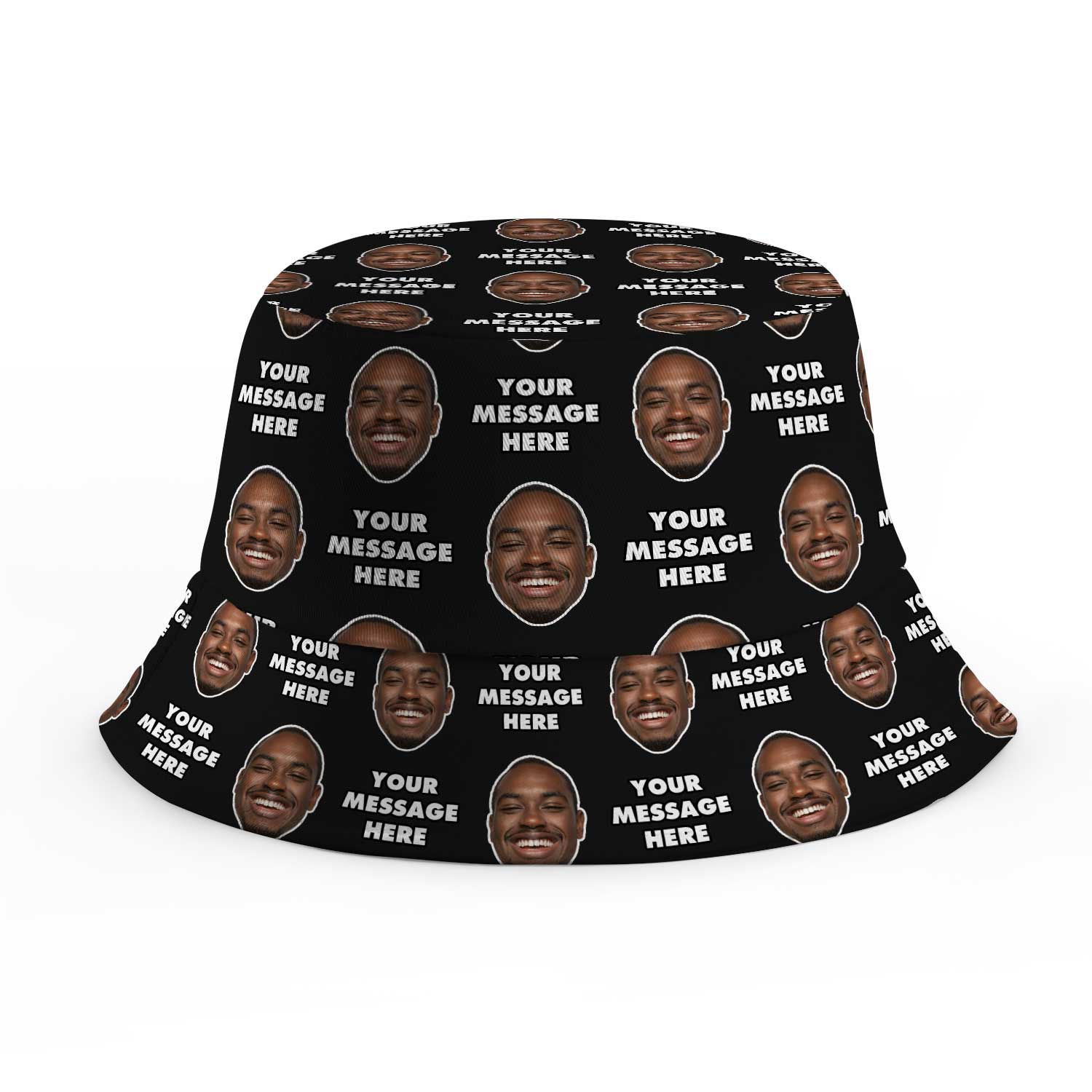 Your Face and Message Custom Bucket Hat