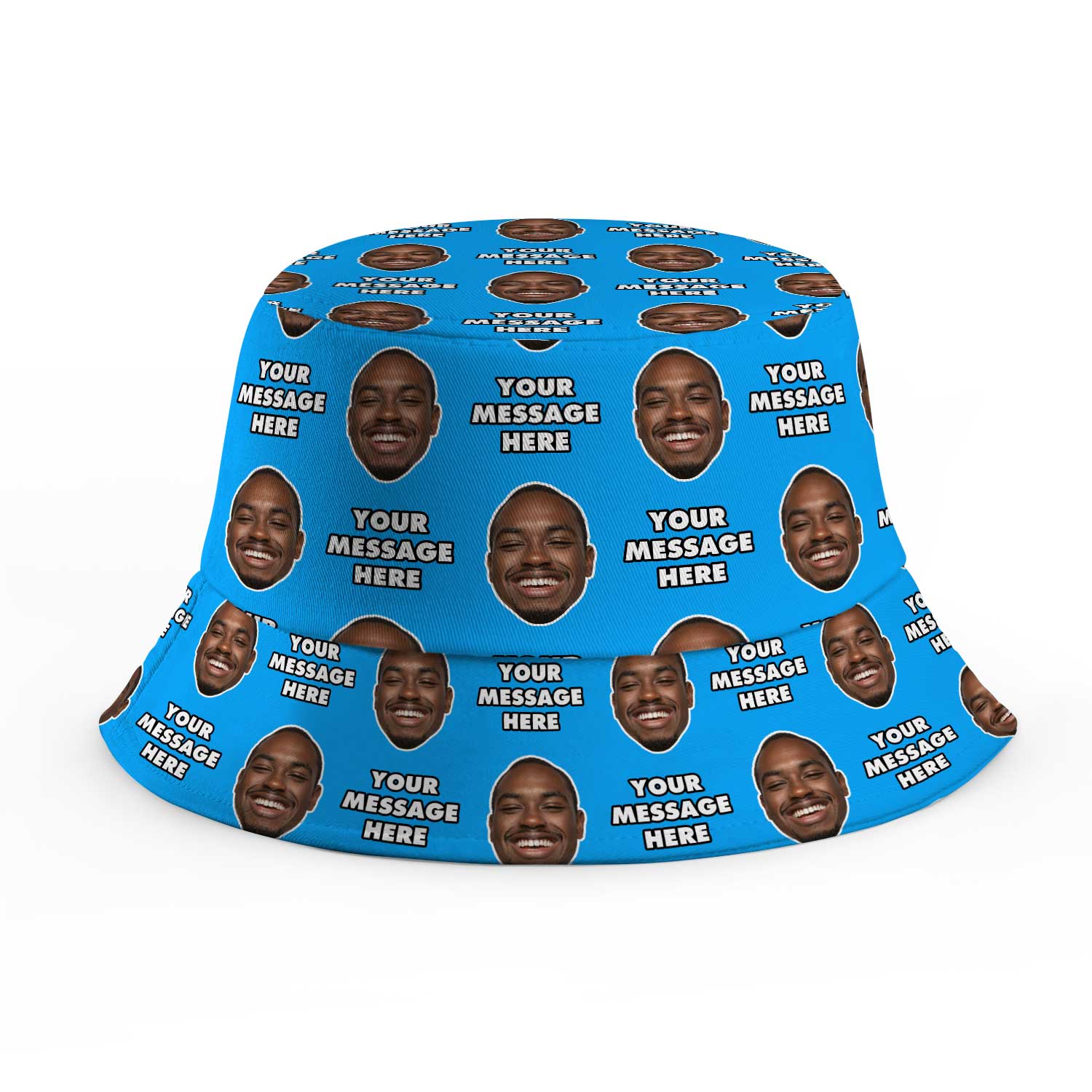 Your Face and Message Custom Bucket Hat