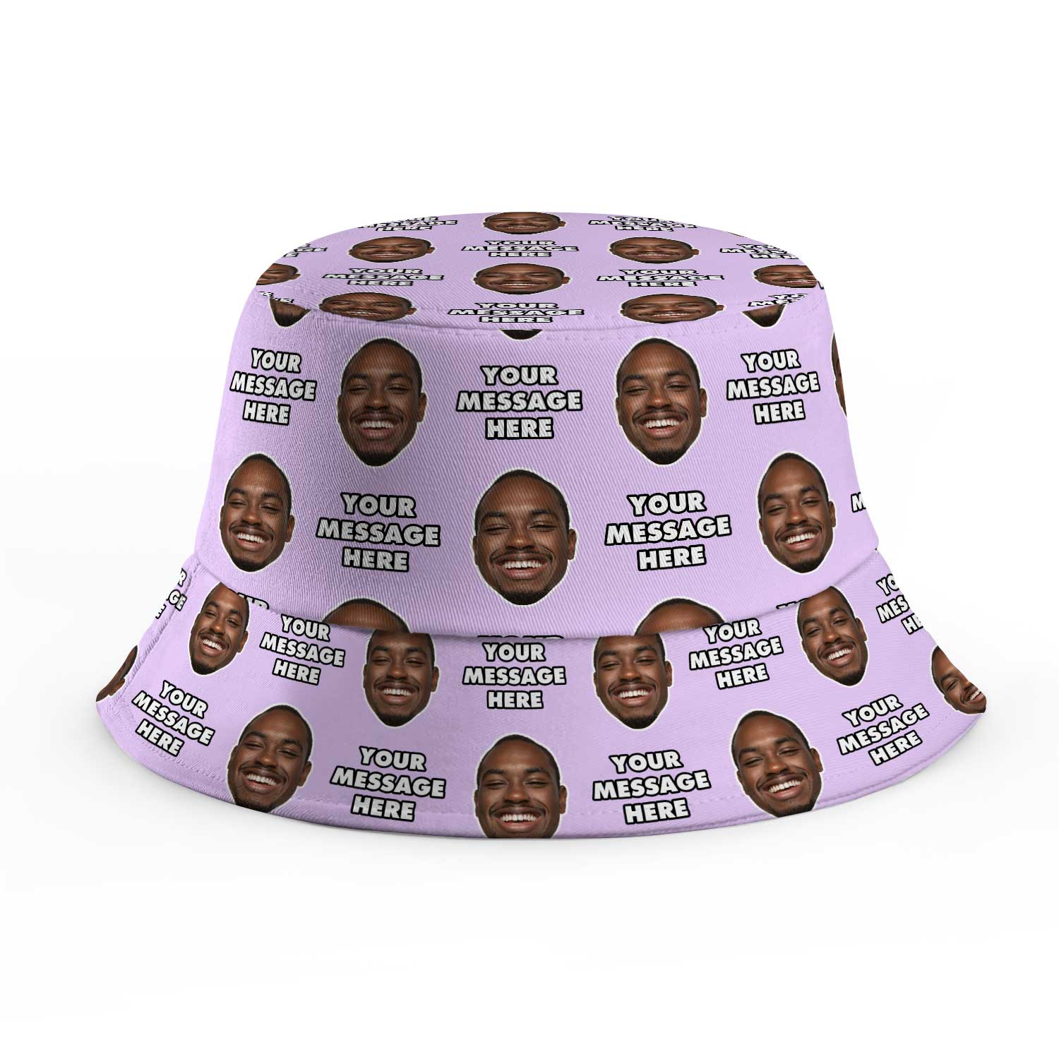 Your Face and Message Custom Bucket Hat