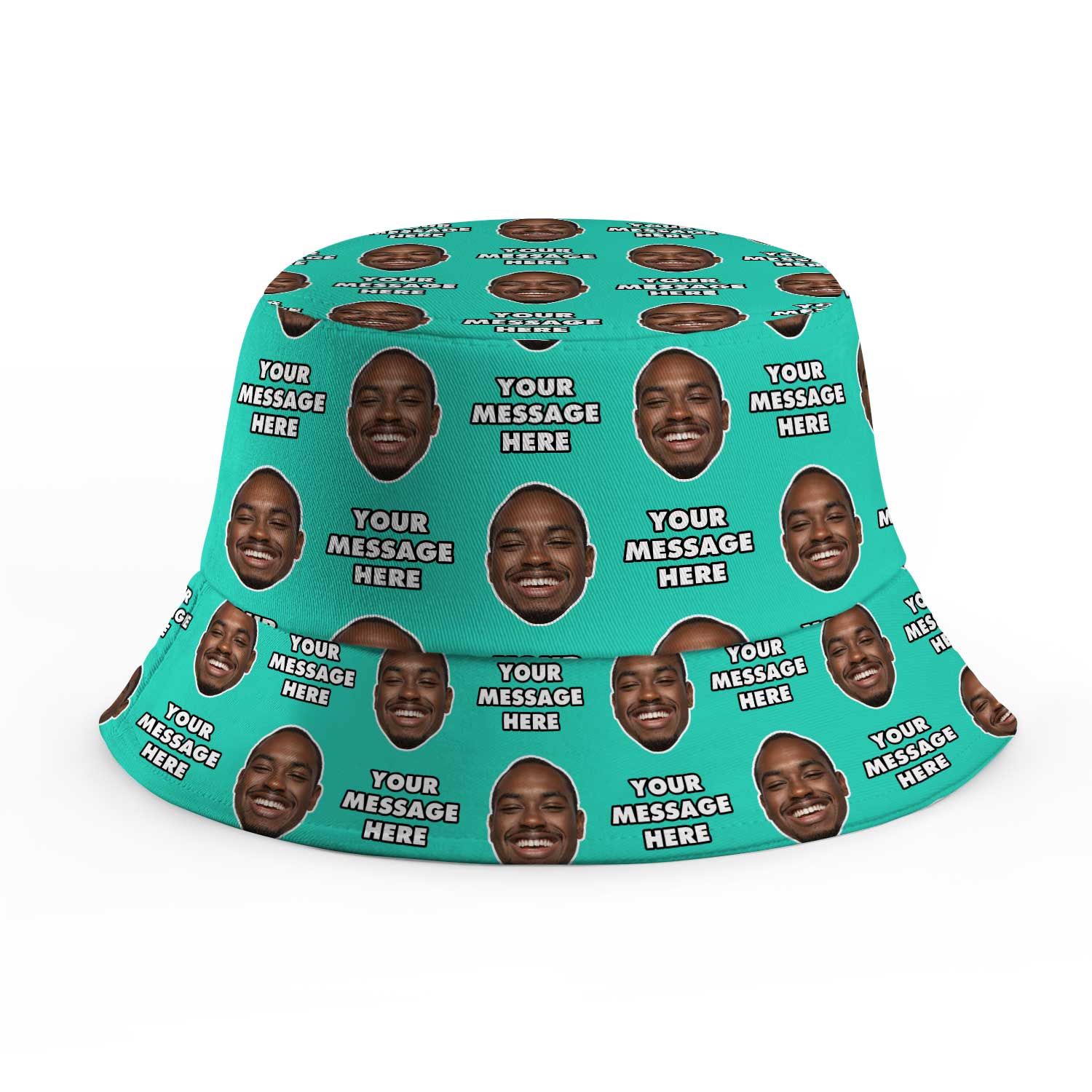 Your Face and Message Custom Bucket Hat
