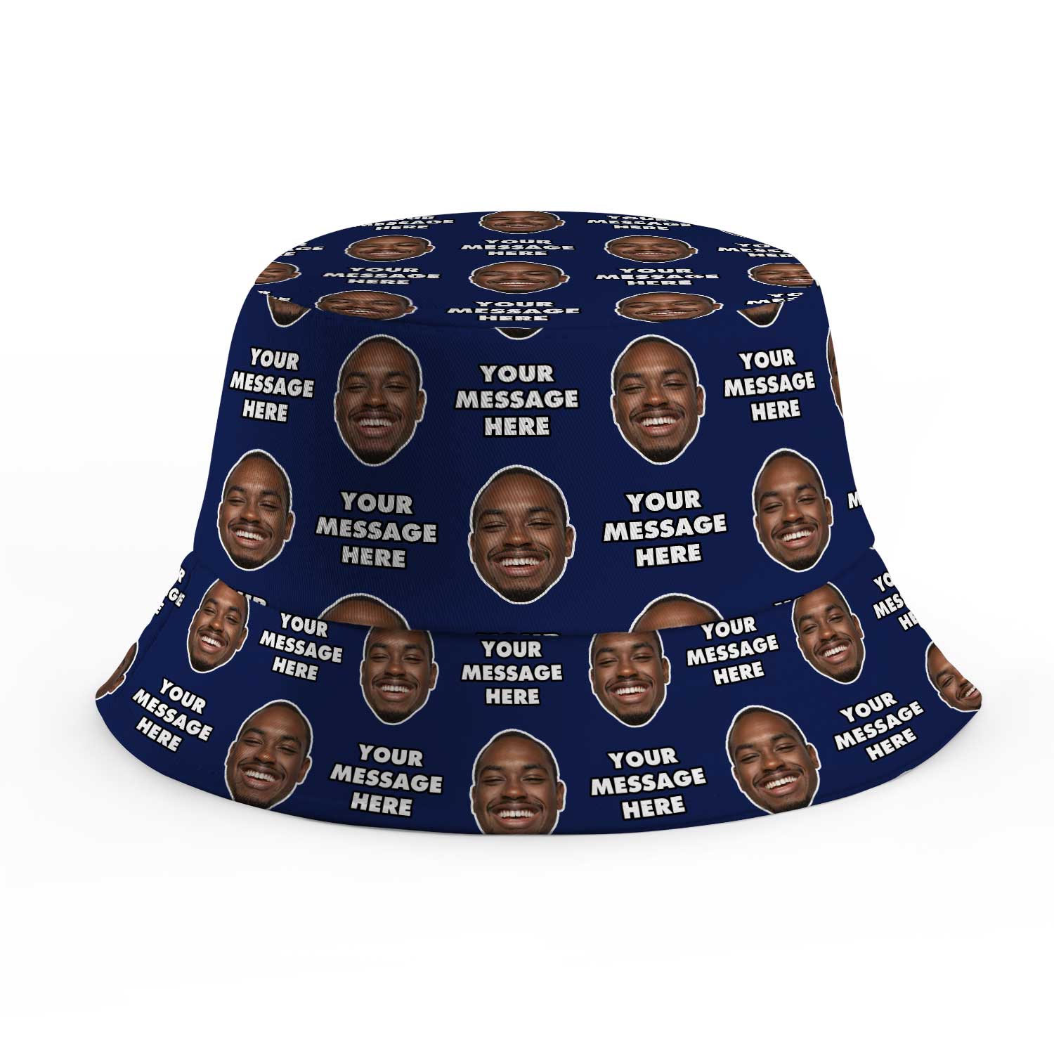 Your Face and Message Custom Bucket Hat