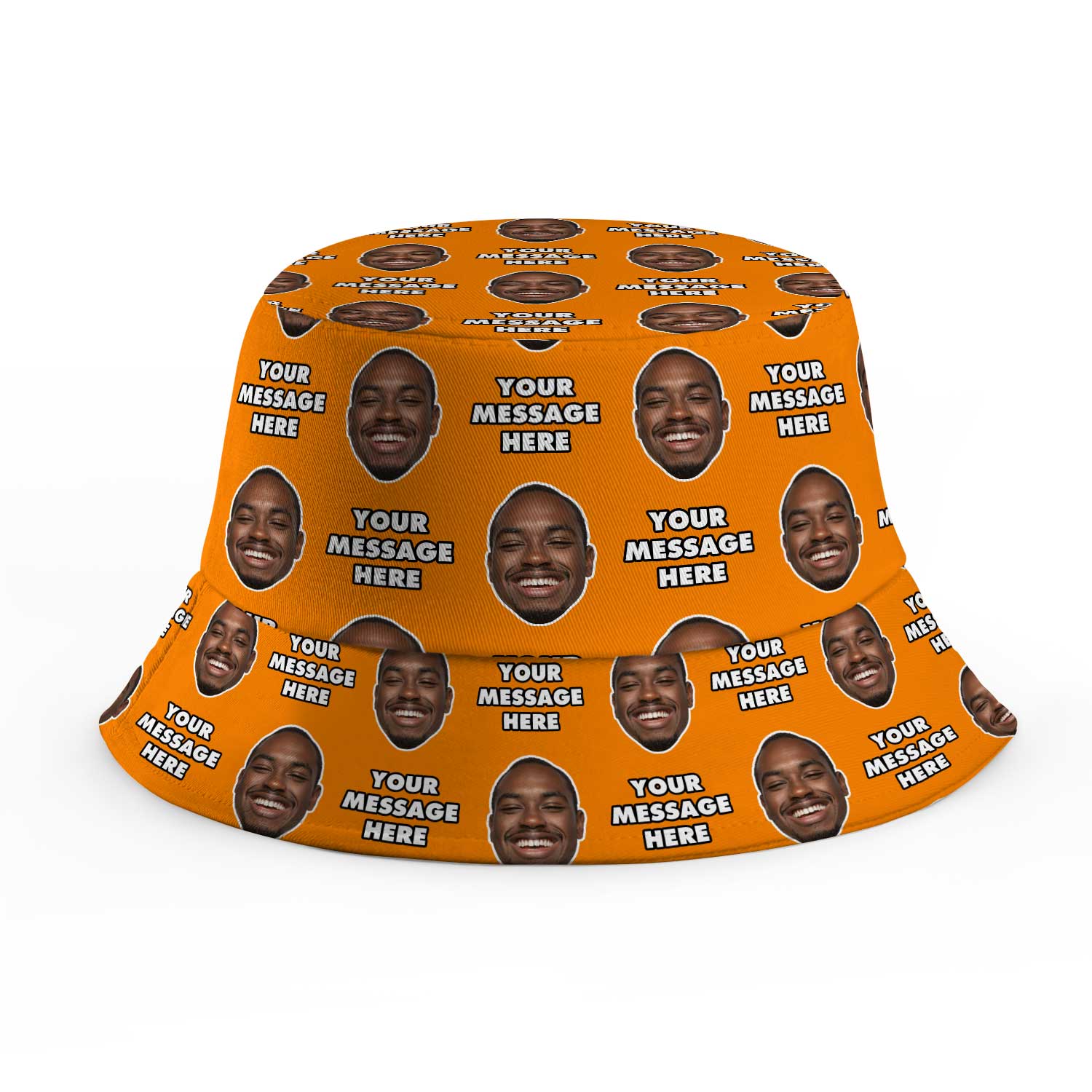 Your Face and Message Custom Bucket Hat