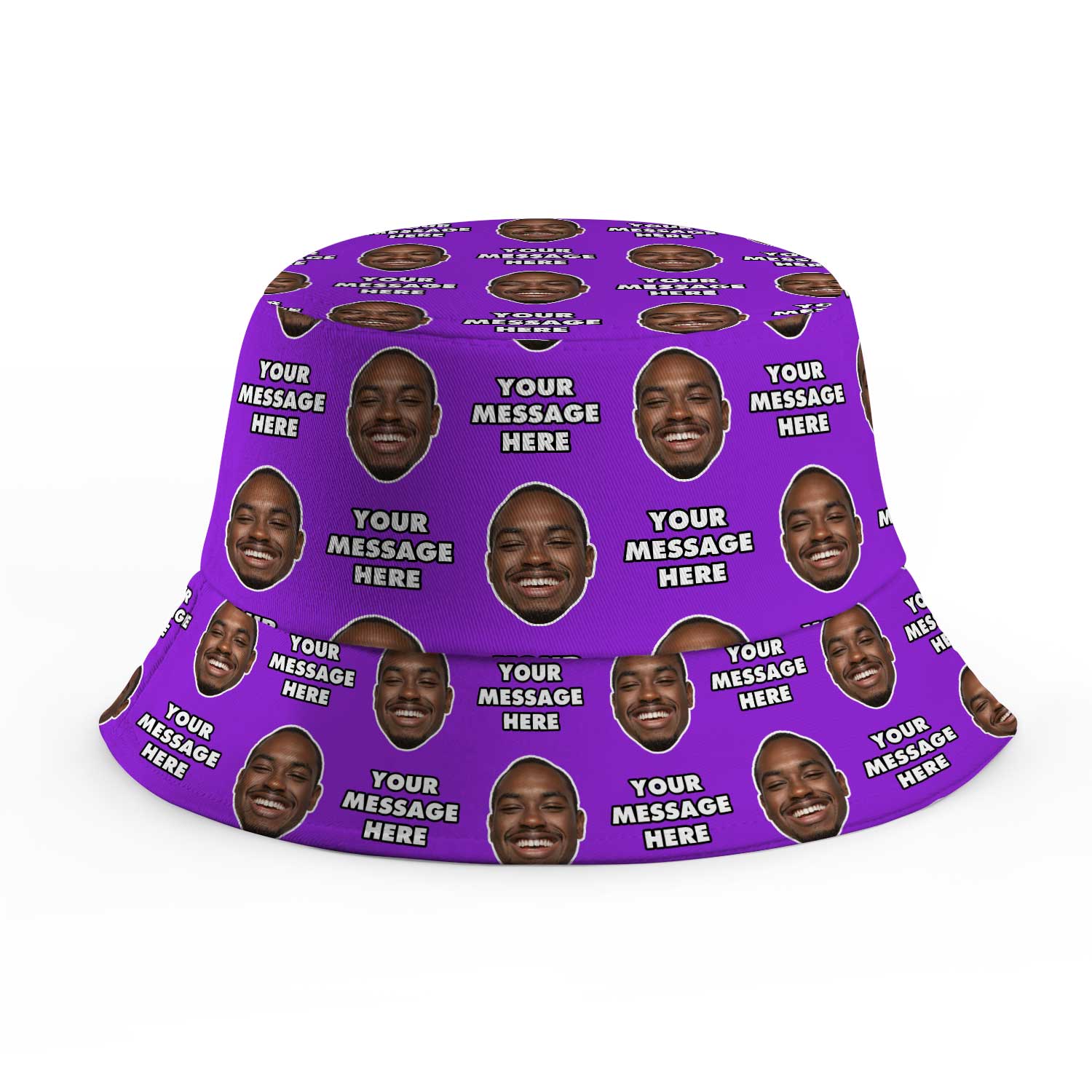 Your Face and Message Custom Bucket Hat