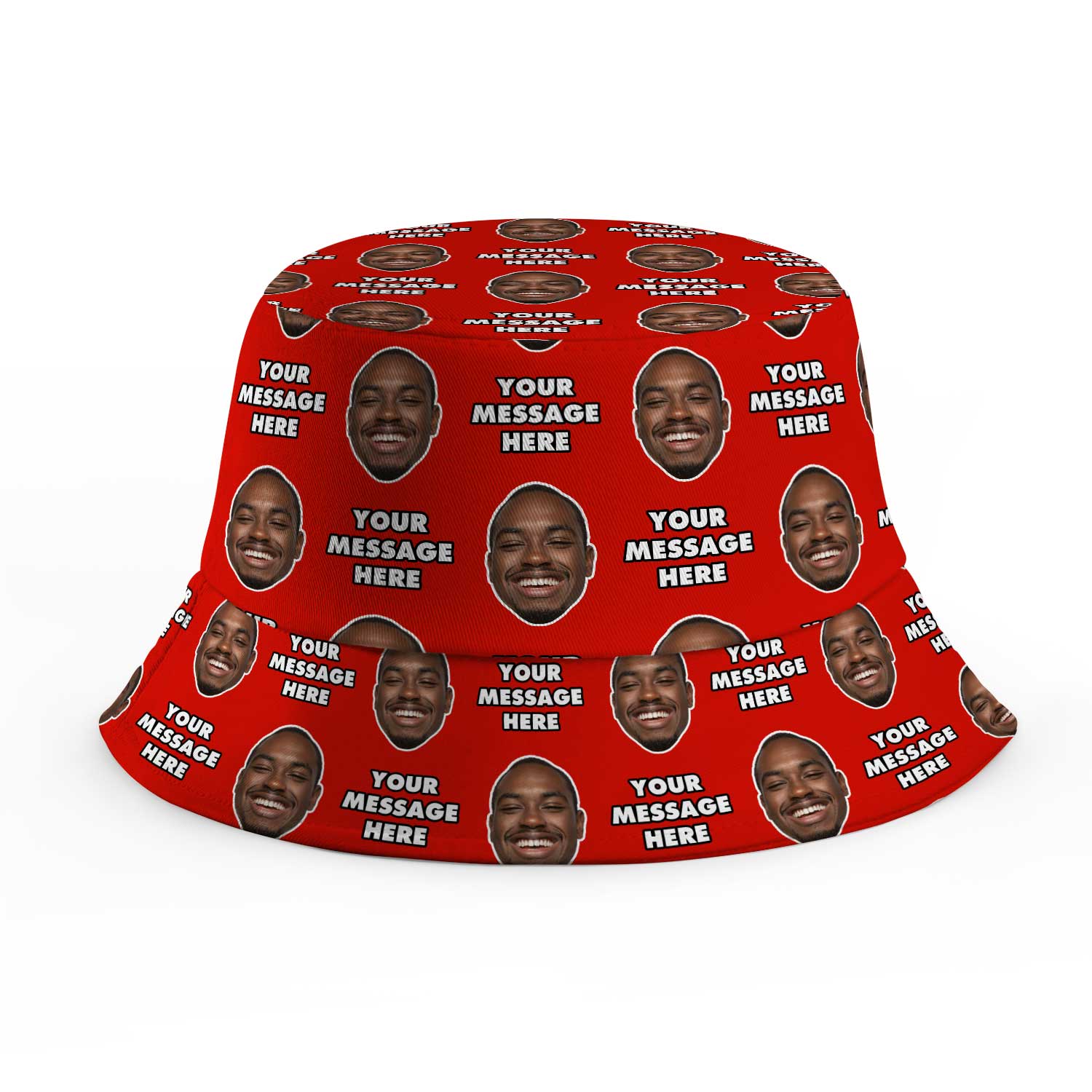 Your Face and Message Custom Bucket Hat