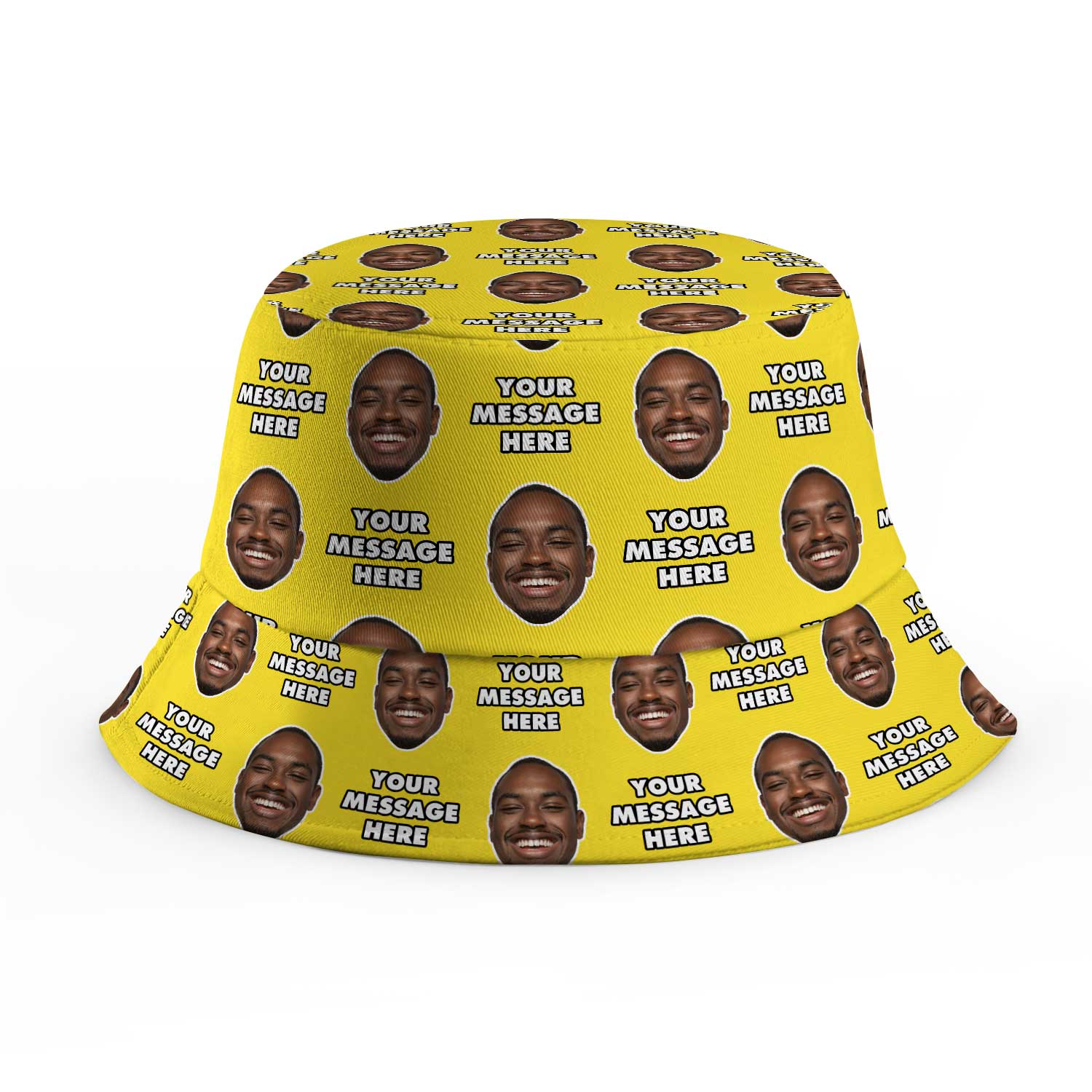 Your Face and Message Custom Bucket Hat