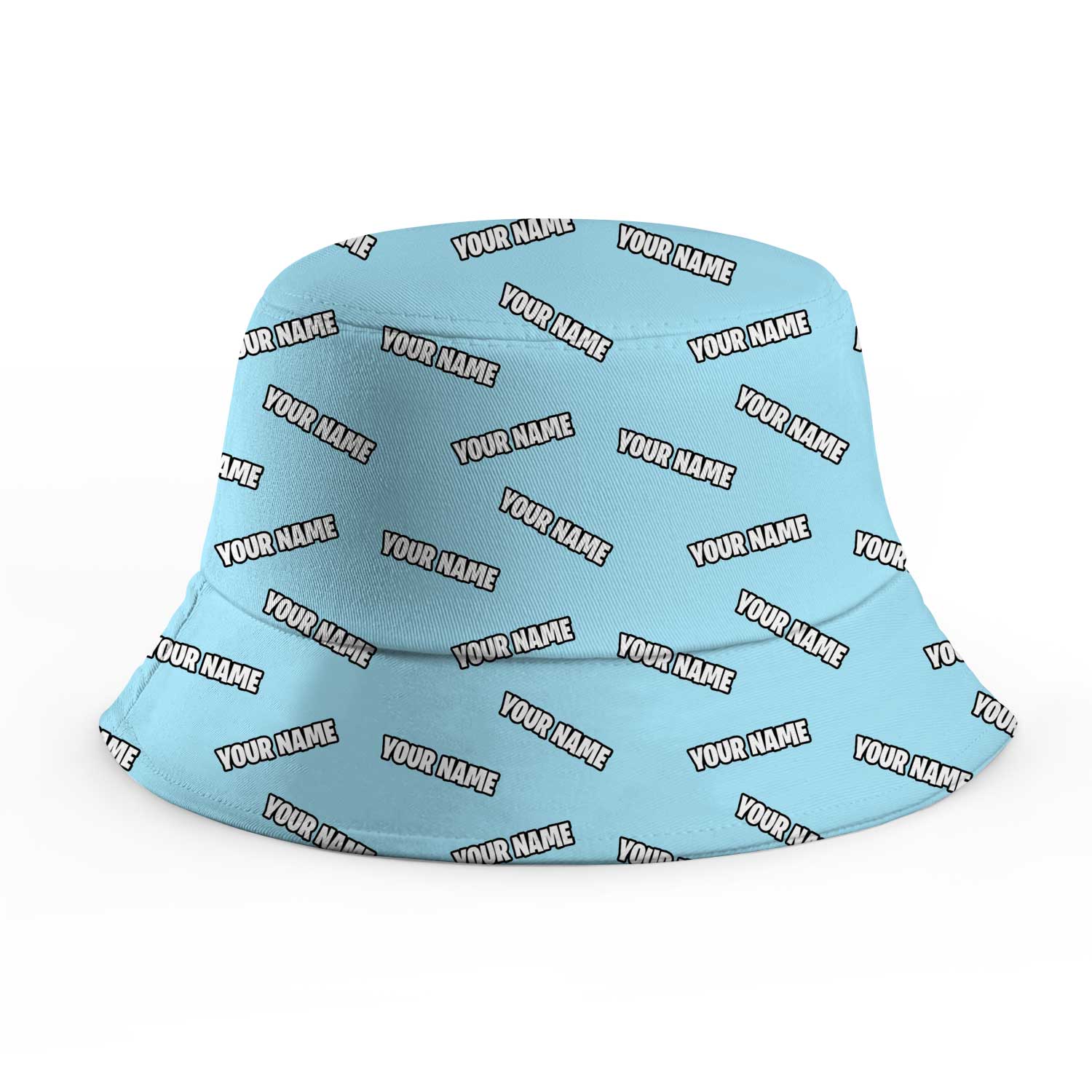 Your Name Repeated Custom Bucket Hat