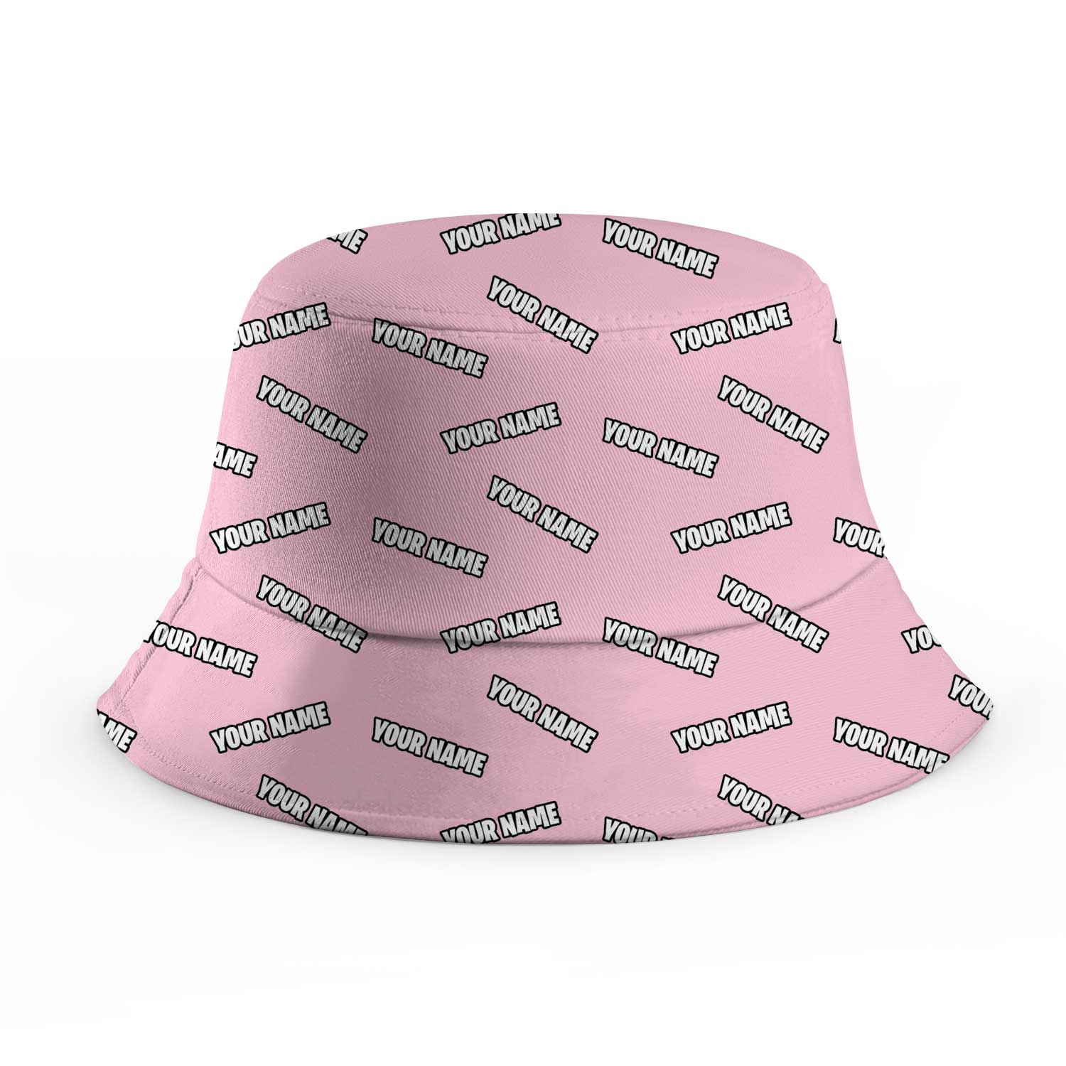 Your Name Repeated Custom Bucket Hat