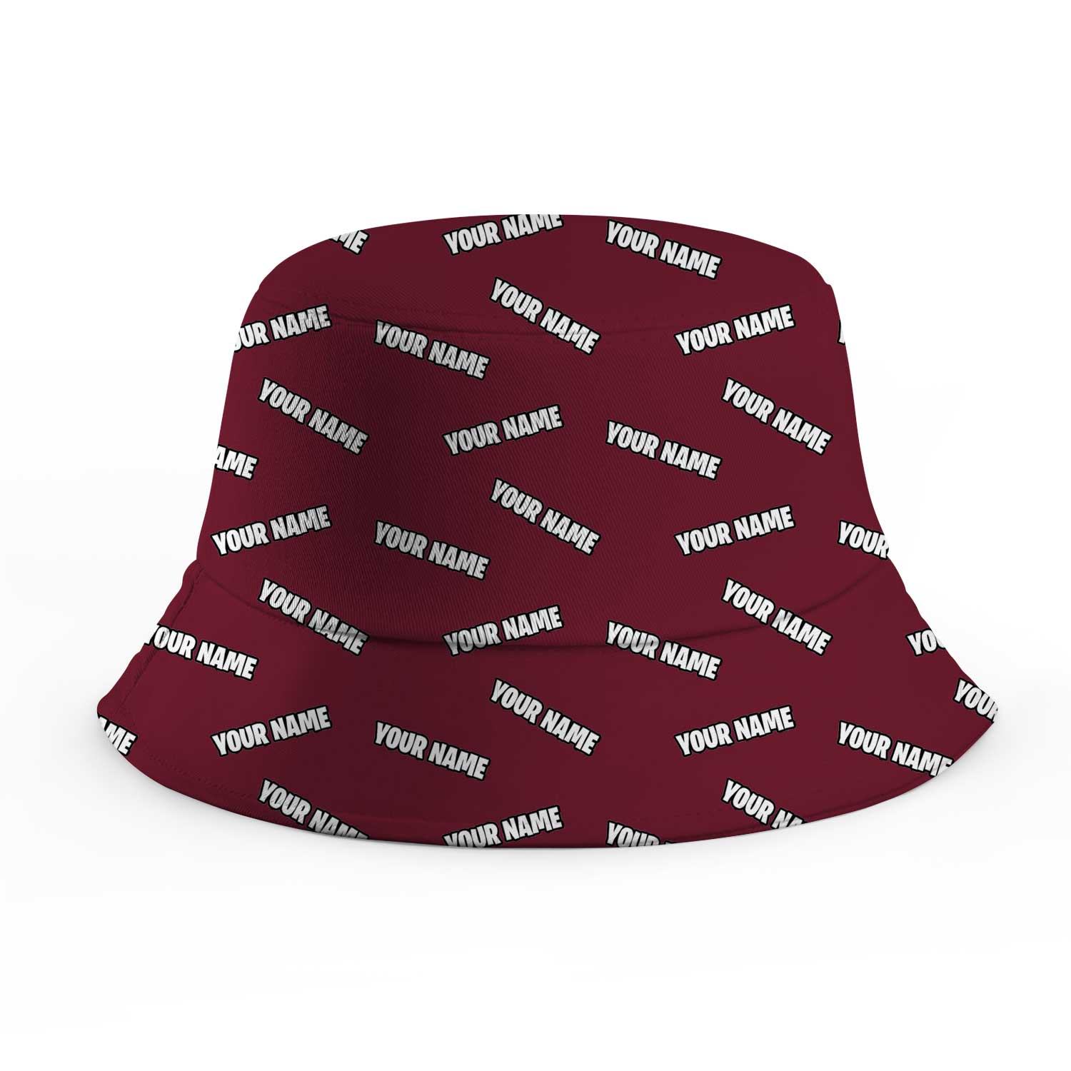 Your Name Repeated Custom Bucket Hat