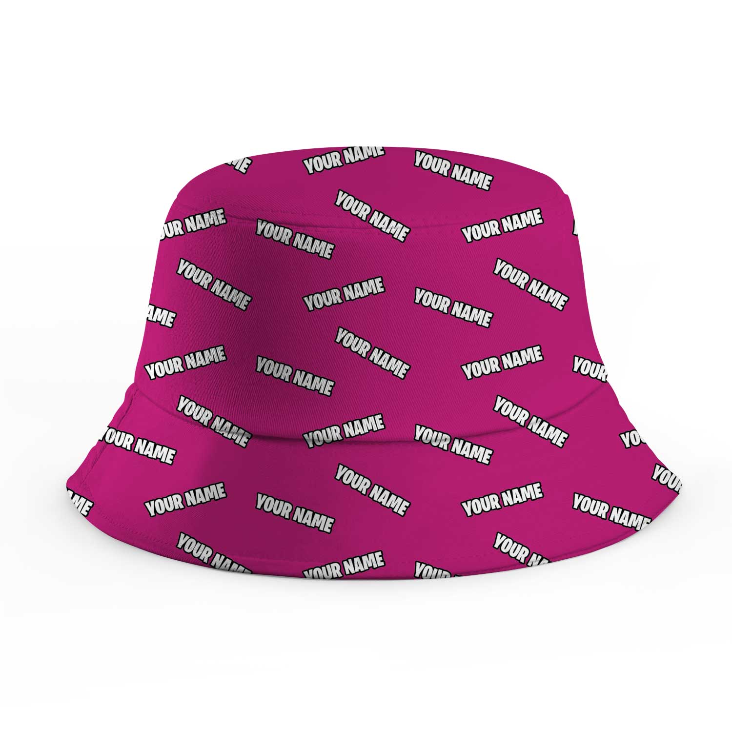 Your Name Repeated Custom Bucket Hat