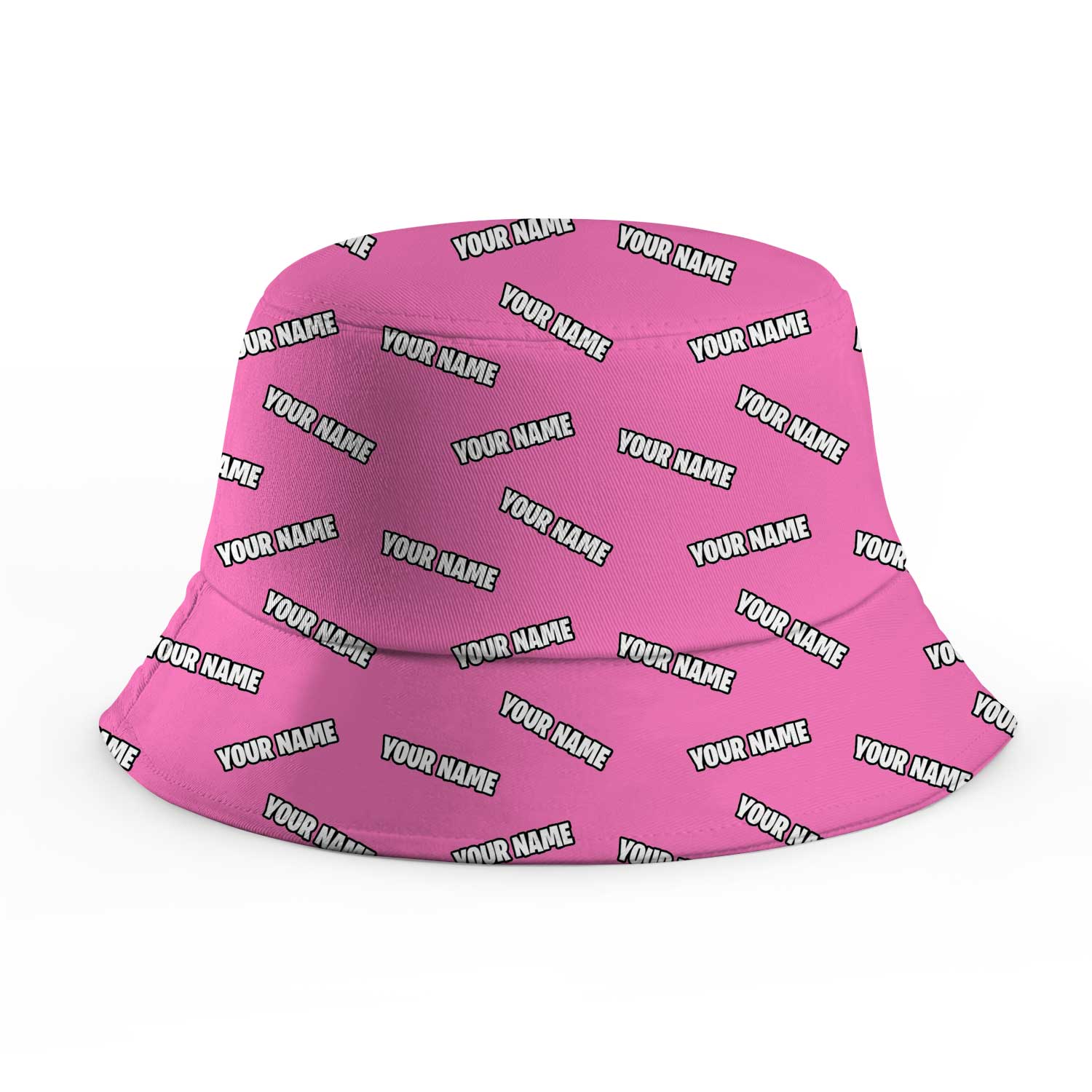 Your Name Repeated Custom Bucket Hat
