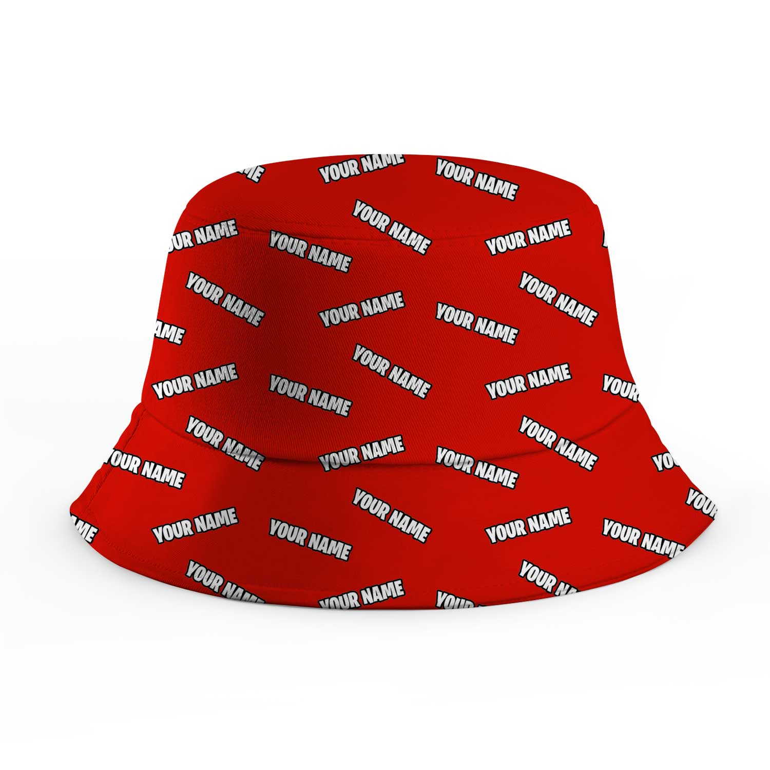 Your Name Repeated Custom Bucket Hat