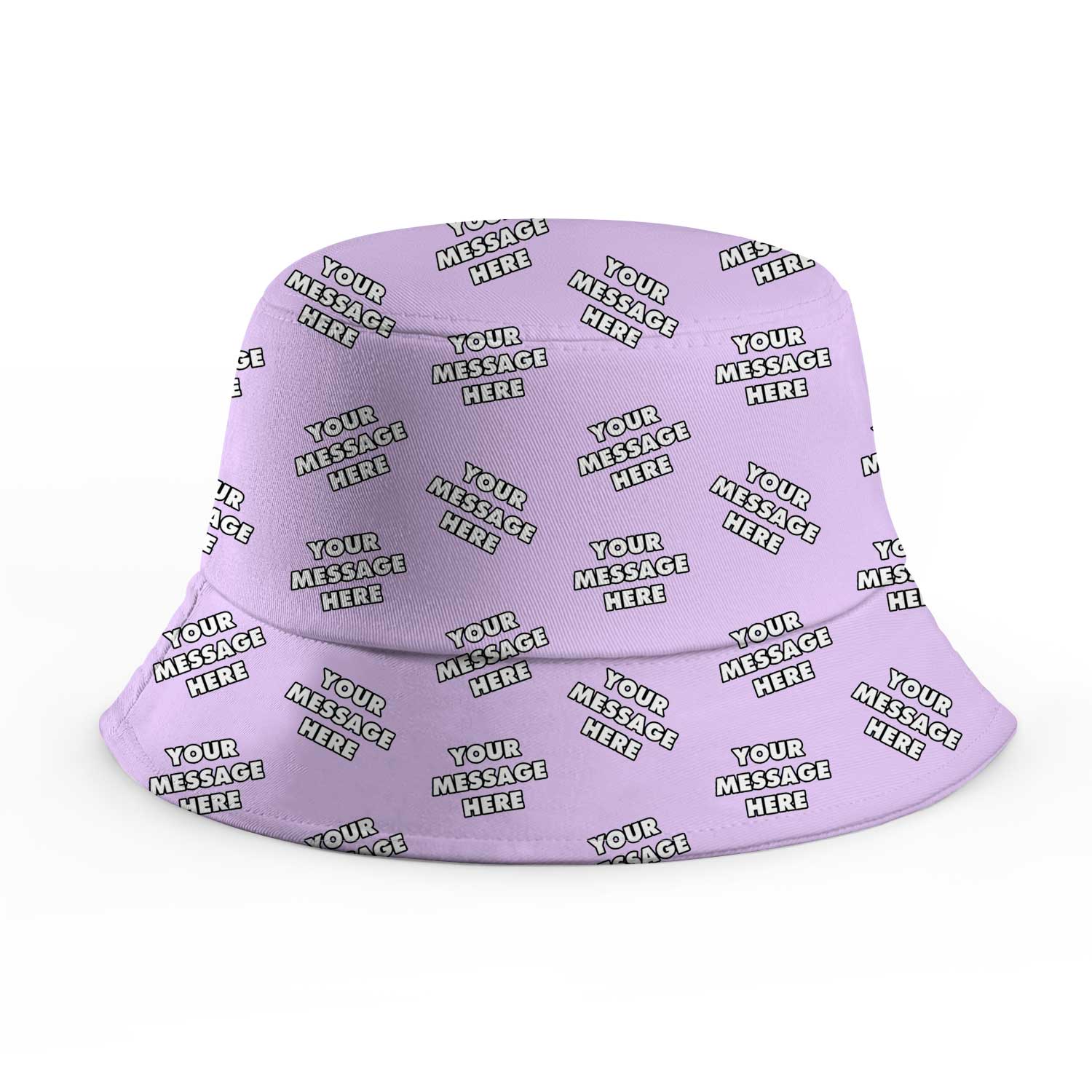 Your Message Repeated Custom Bucket Hat
