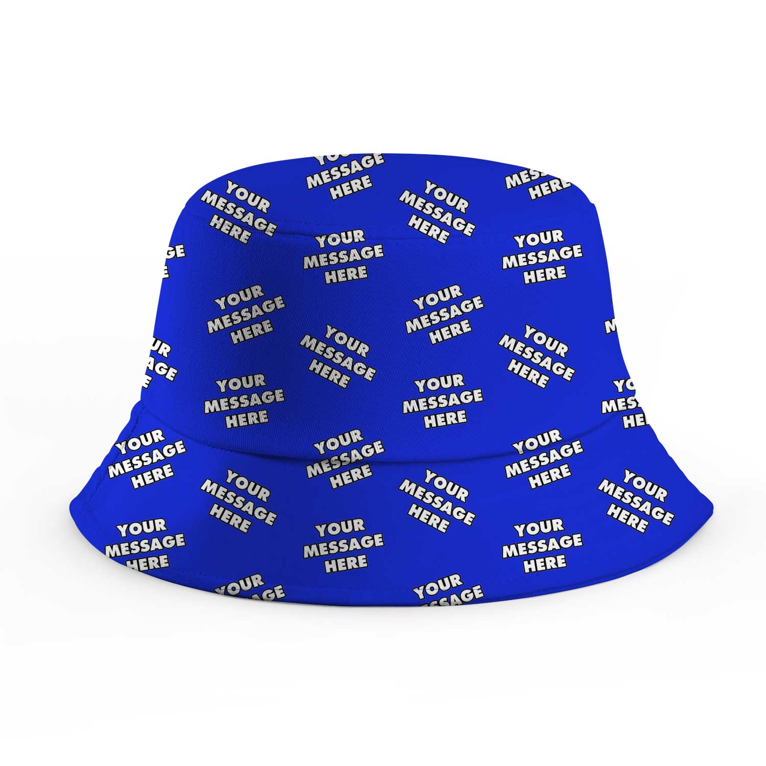 Your Message Repeated Custom Bucket Hat