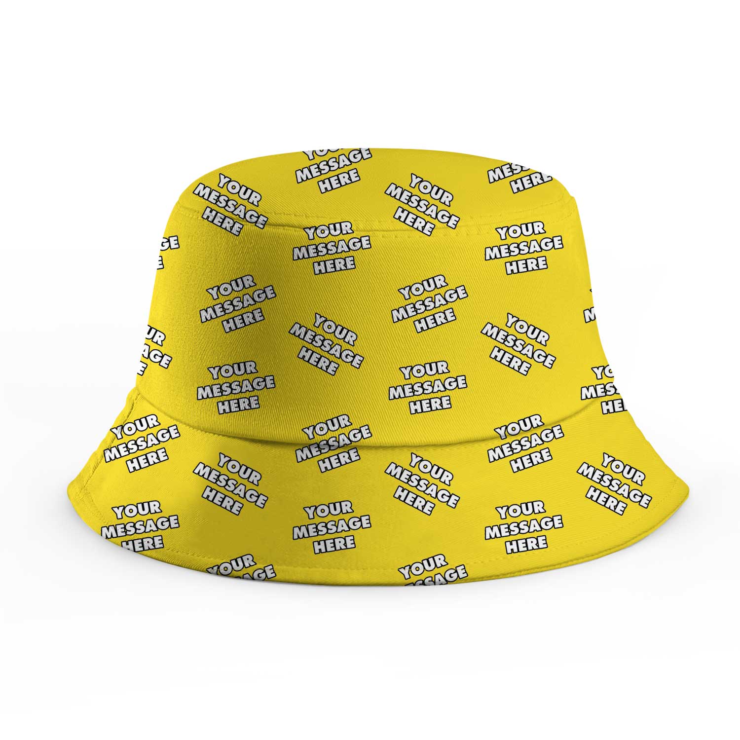 Your Message Repeated Custom Bucket Hat