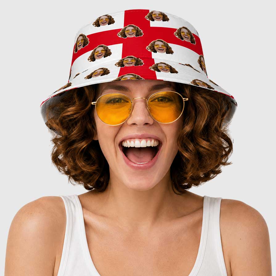 England Flag Custom Bucket Hat