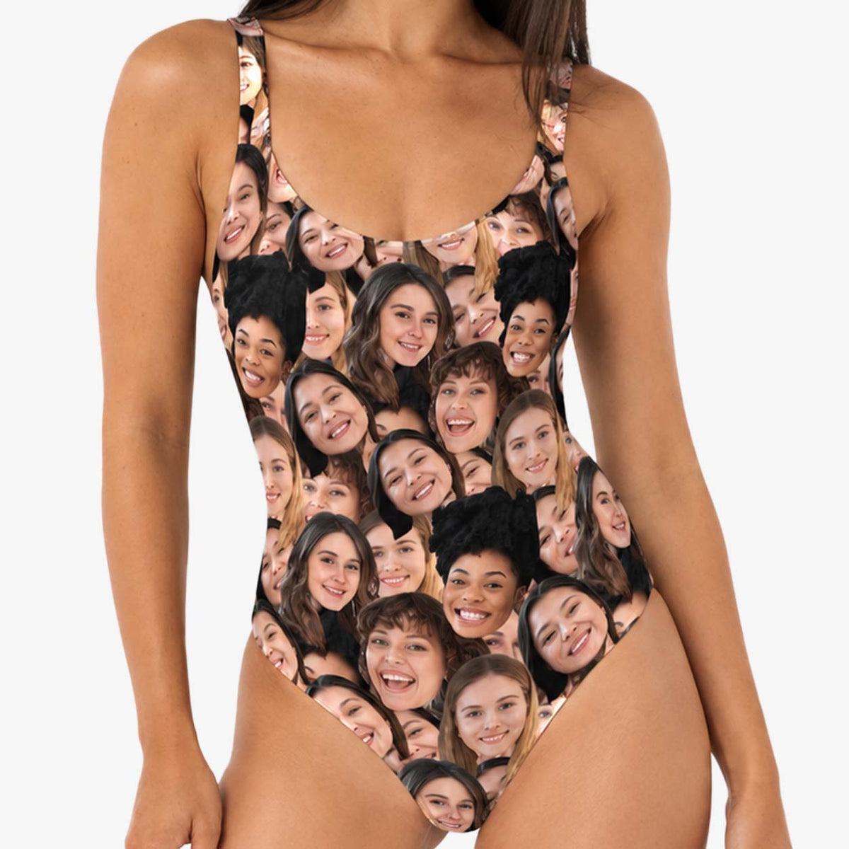 Bachelorette Personalised Face Mash Swimsuit