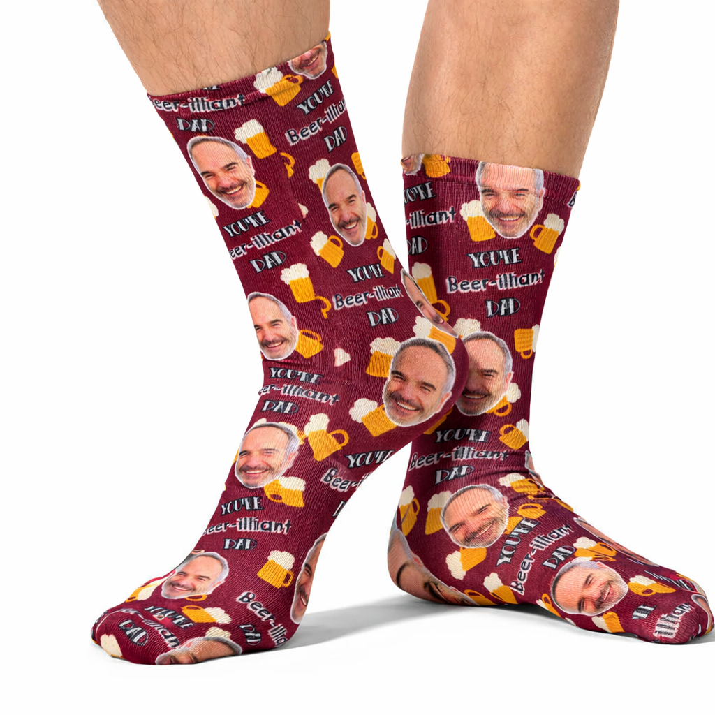 Beer-illiant Dad Socks