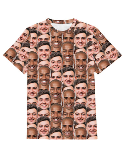 best friend personalised t shirt featuring your faces