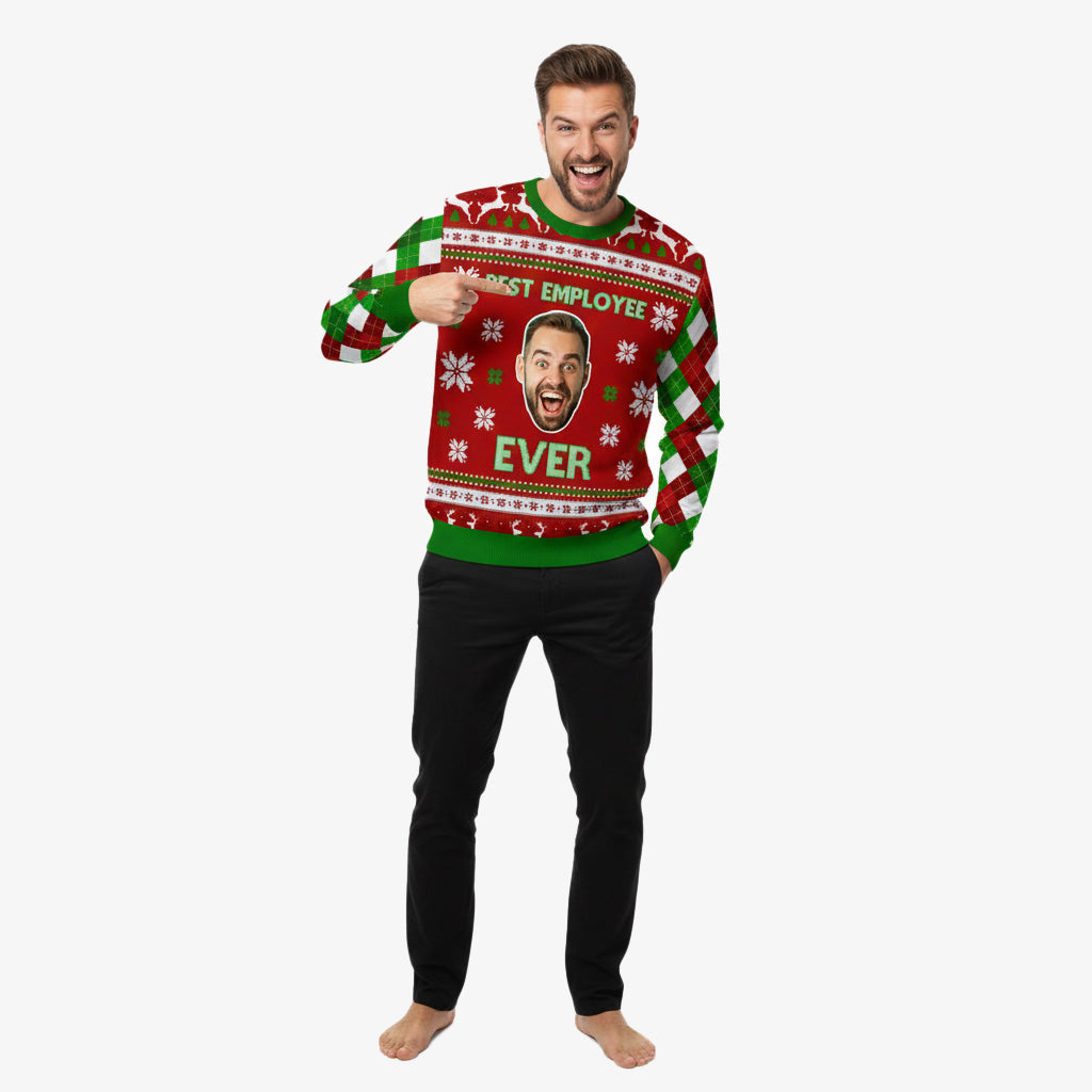Best Employee Ever Personalised Christmas Jumper
